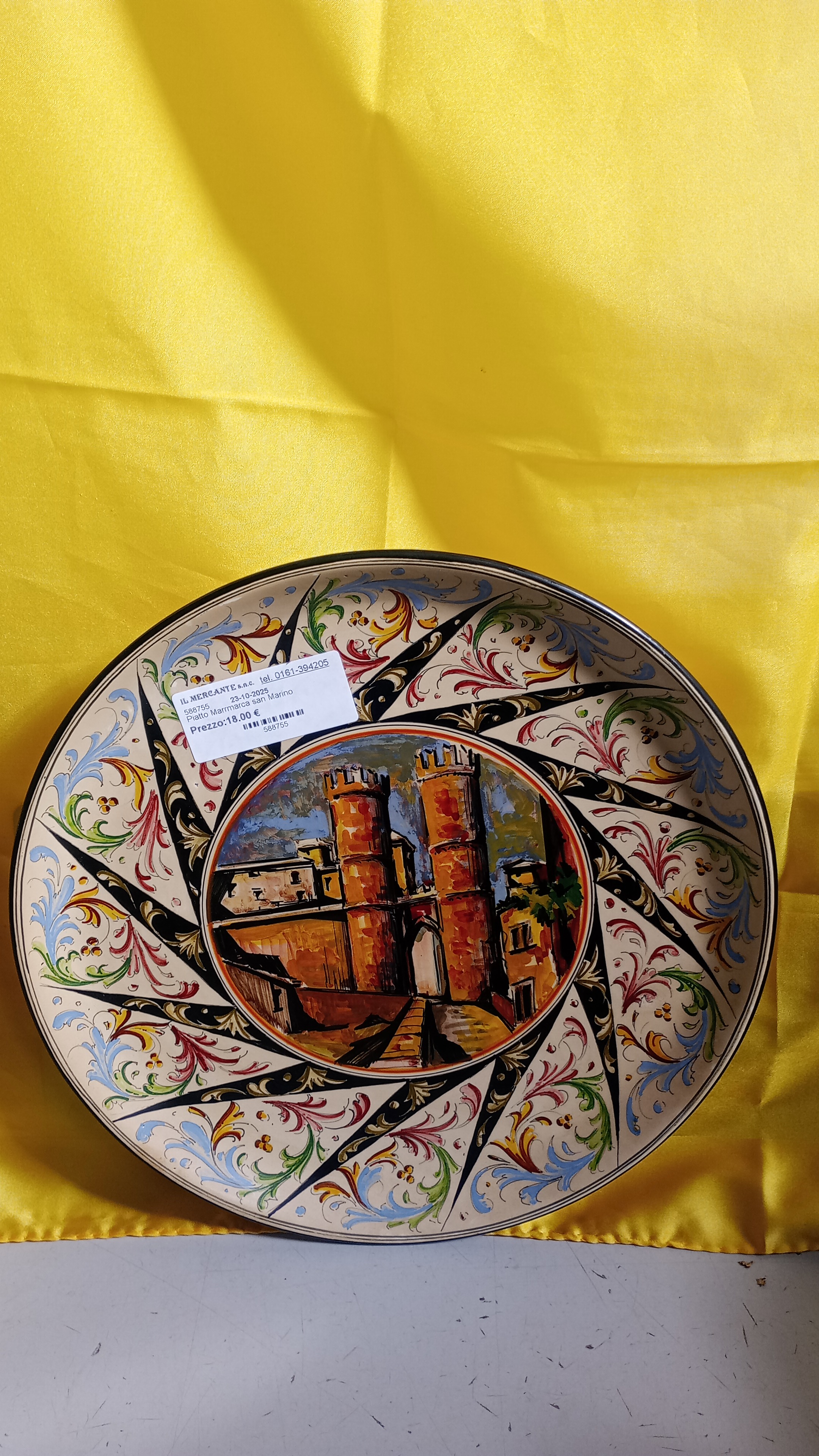  Piatto Marrmarca san Marino 