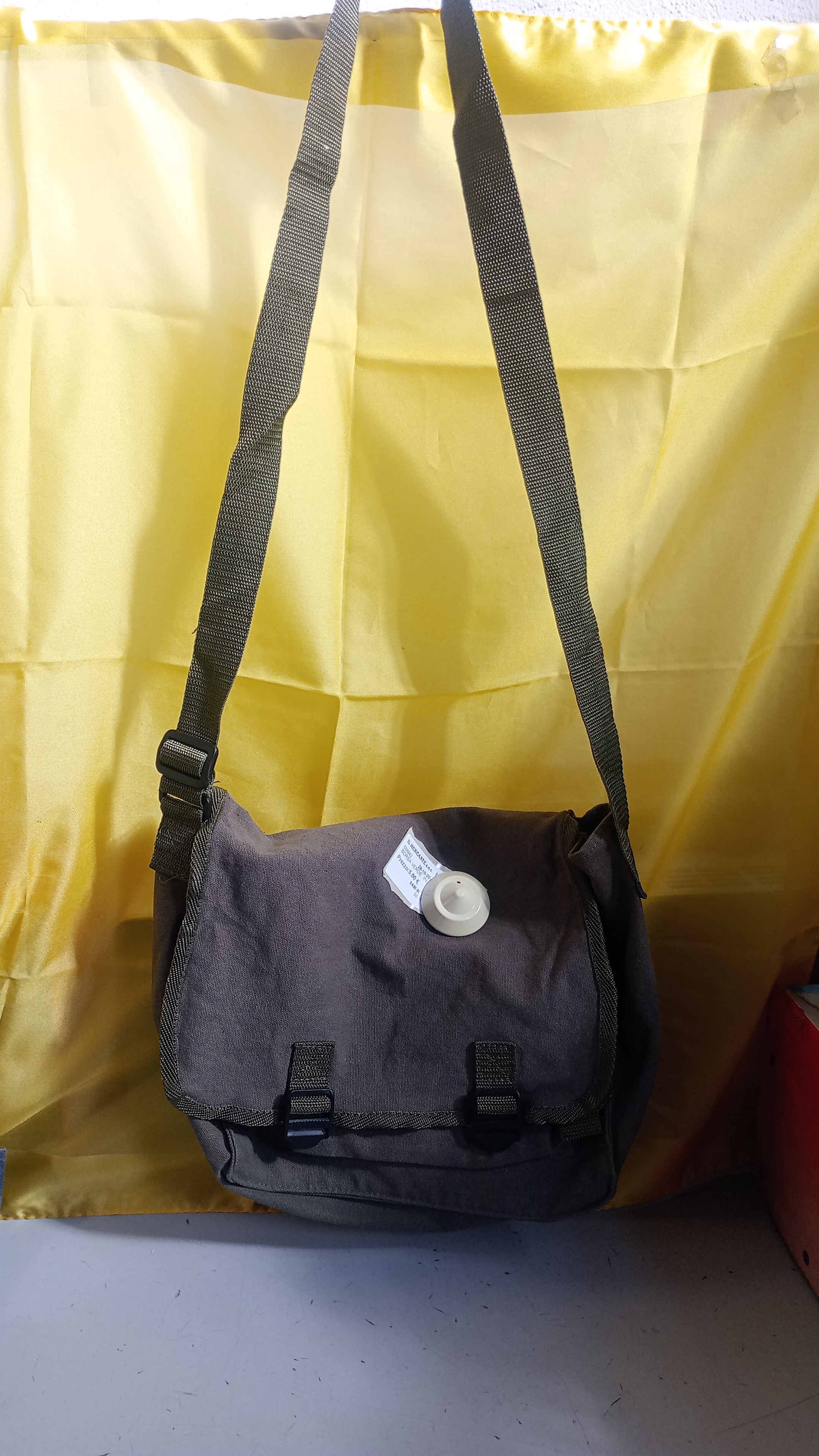 BORSA VERDE  IN STOFFA