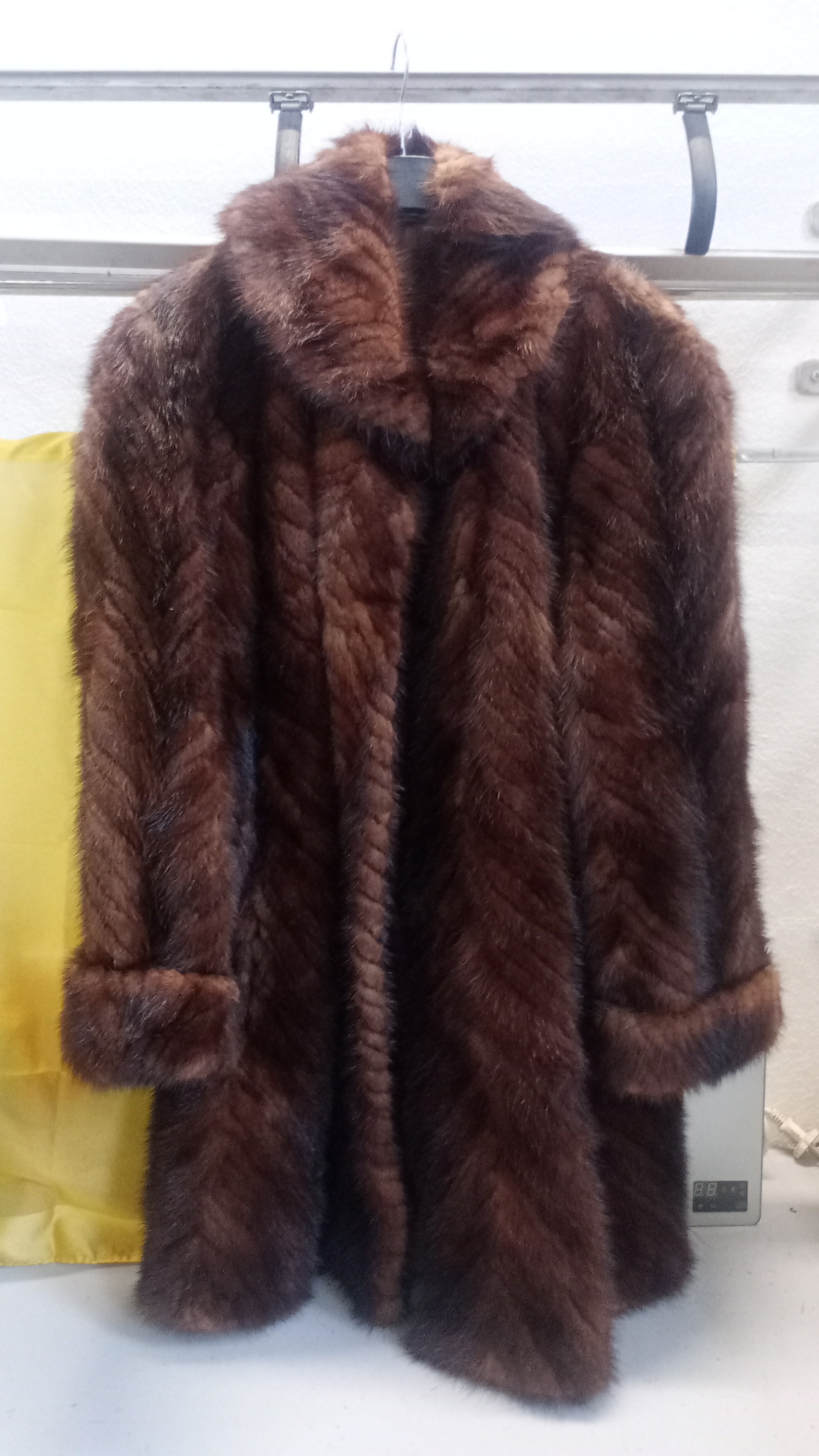 pelliccia visone lavorazione diagonale