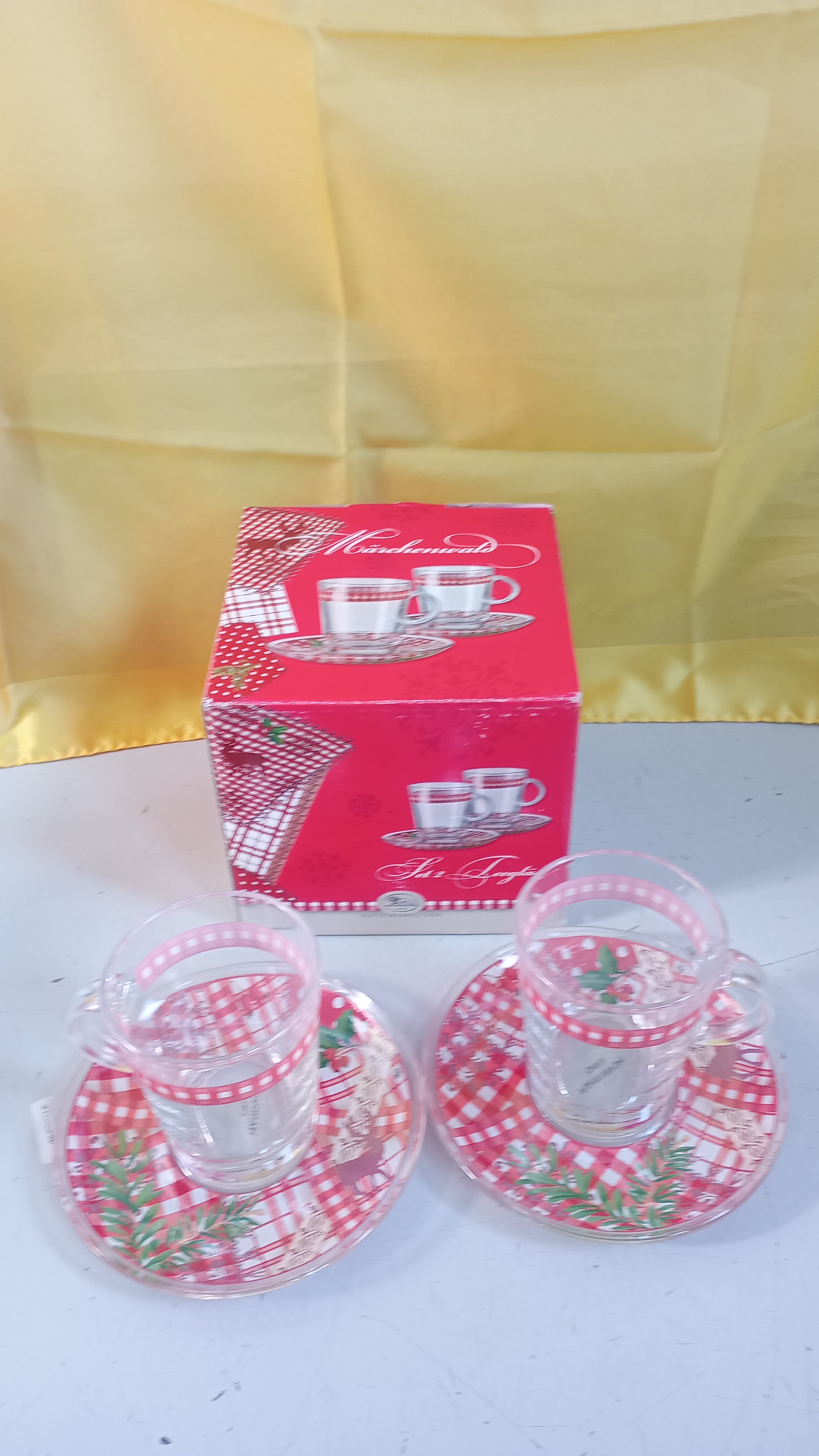 coppia tazze vetro HUTSCHENREUTHER