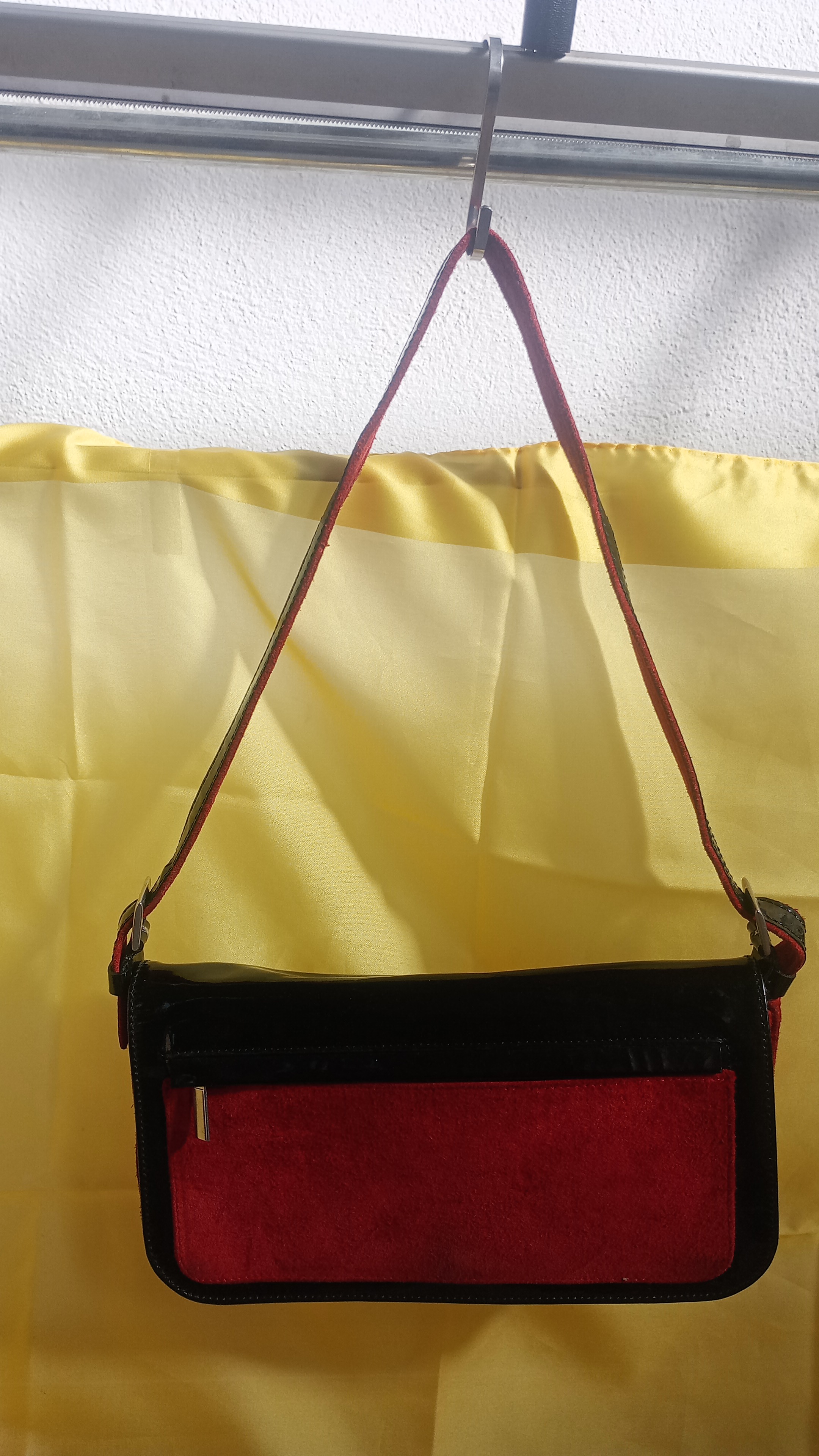 borsa rossa scamosciata MARCO VENTURA