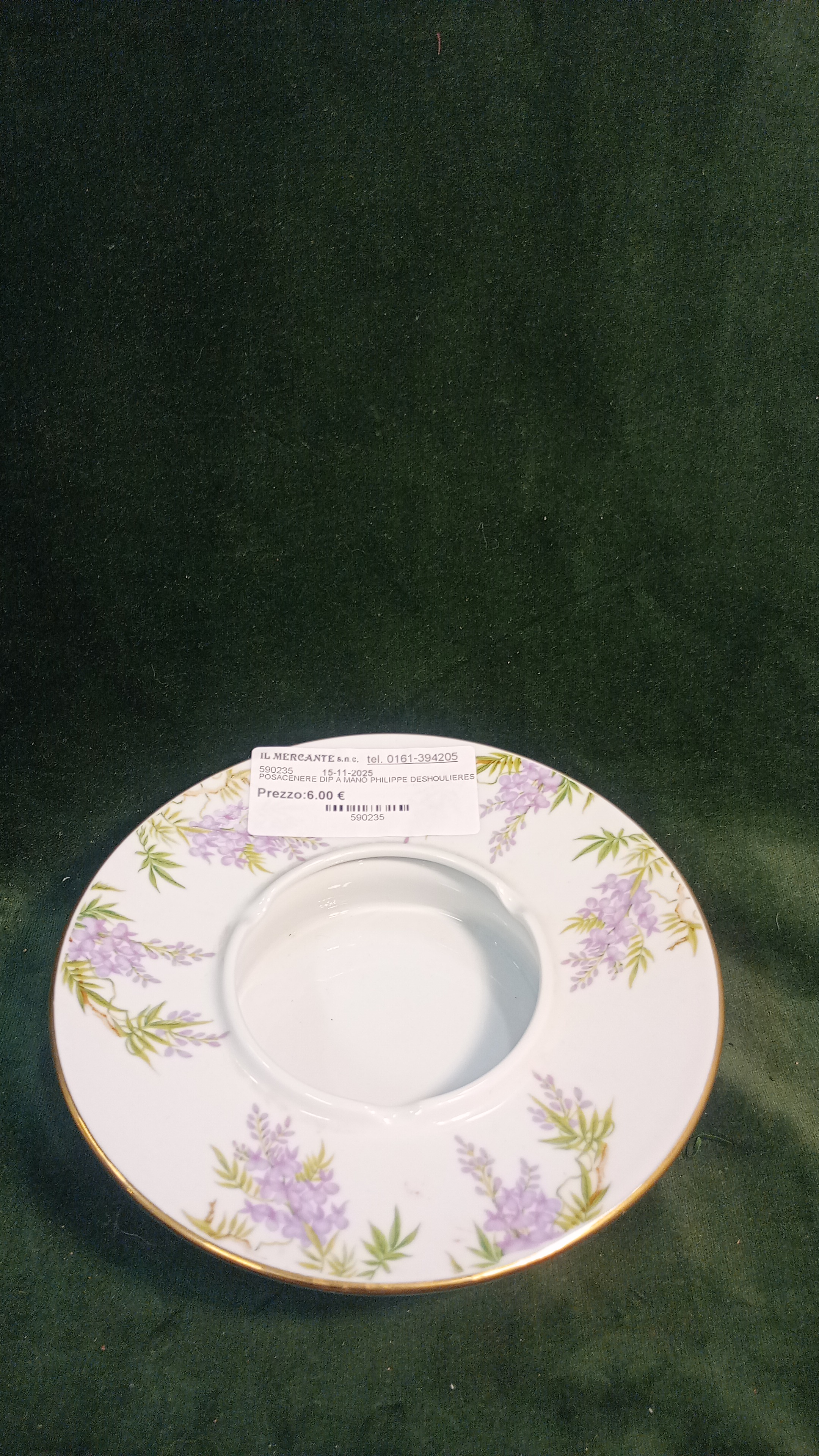 POSACENERE DIP A MANO PHILIPPE DESHOULIERES