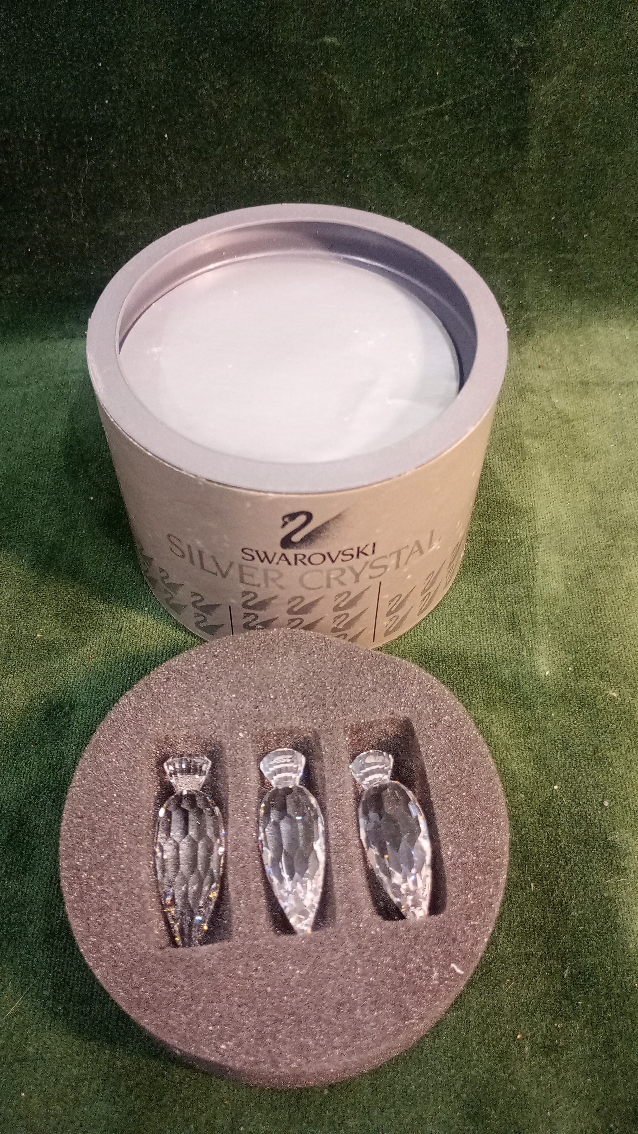 SET DI 3 ALBERELLI IN SWAROVSKY con scatola