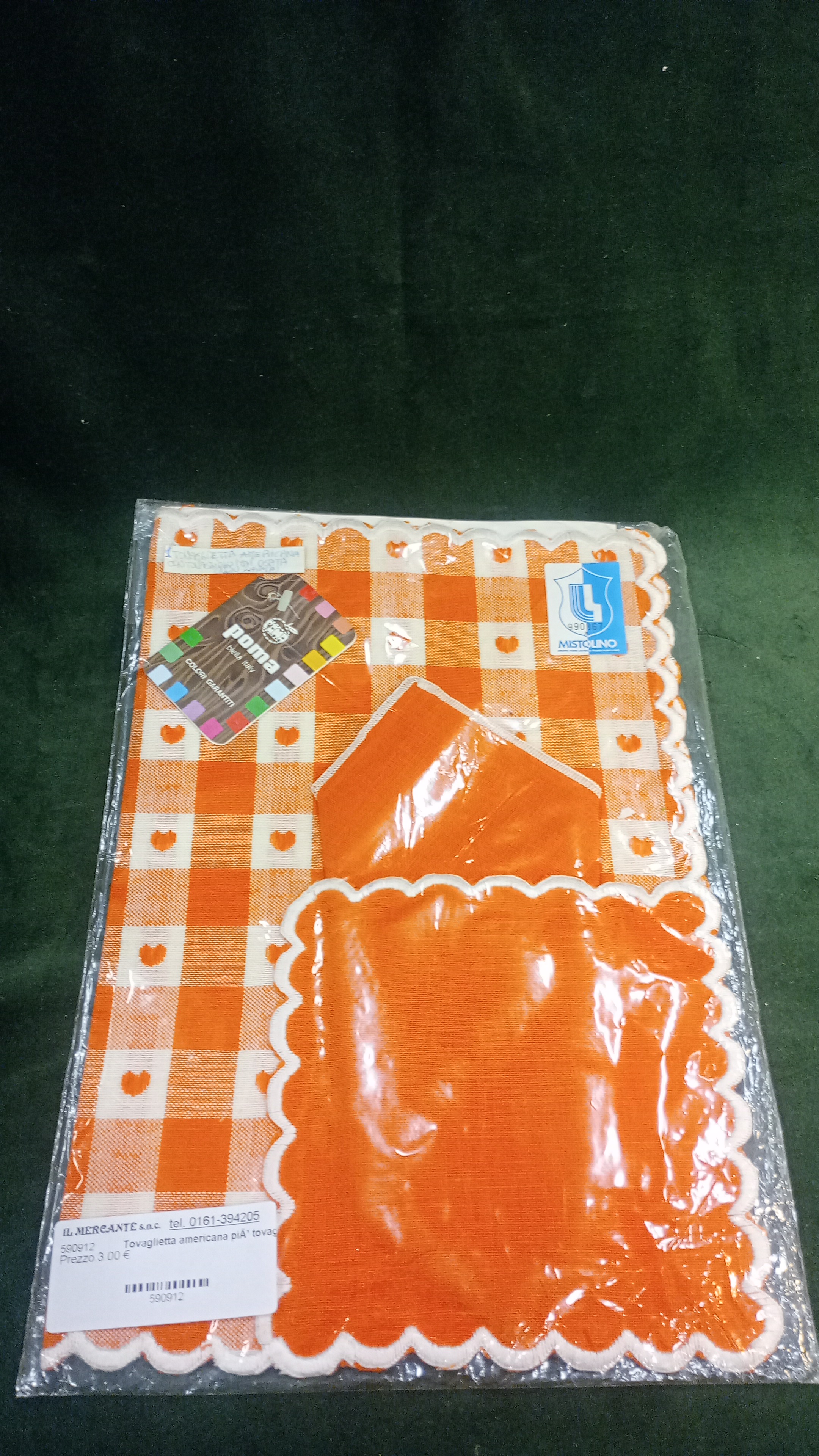  Tovaglietta americana più tovagliolo