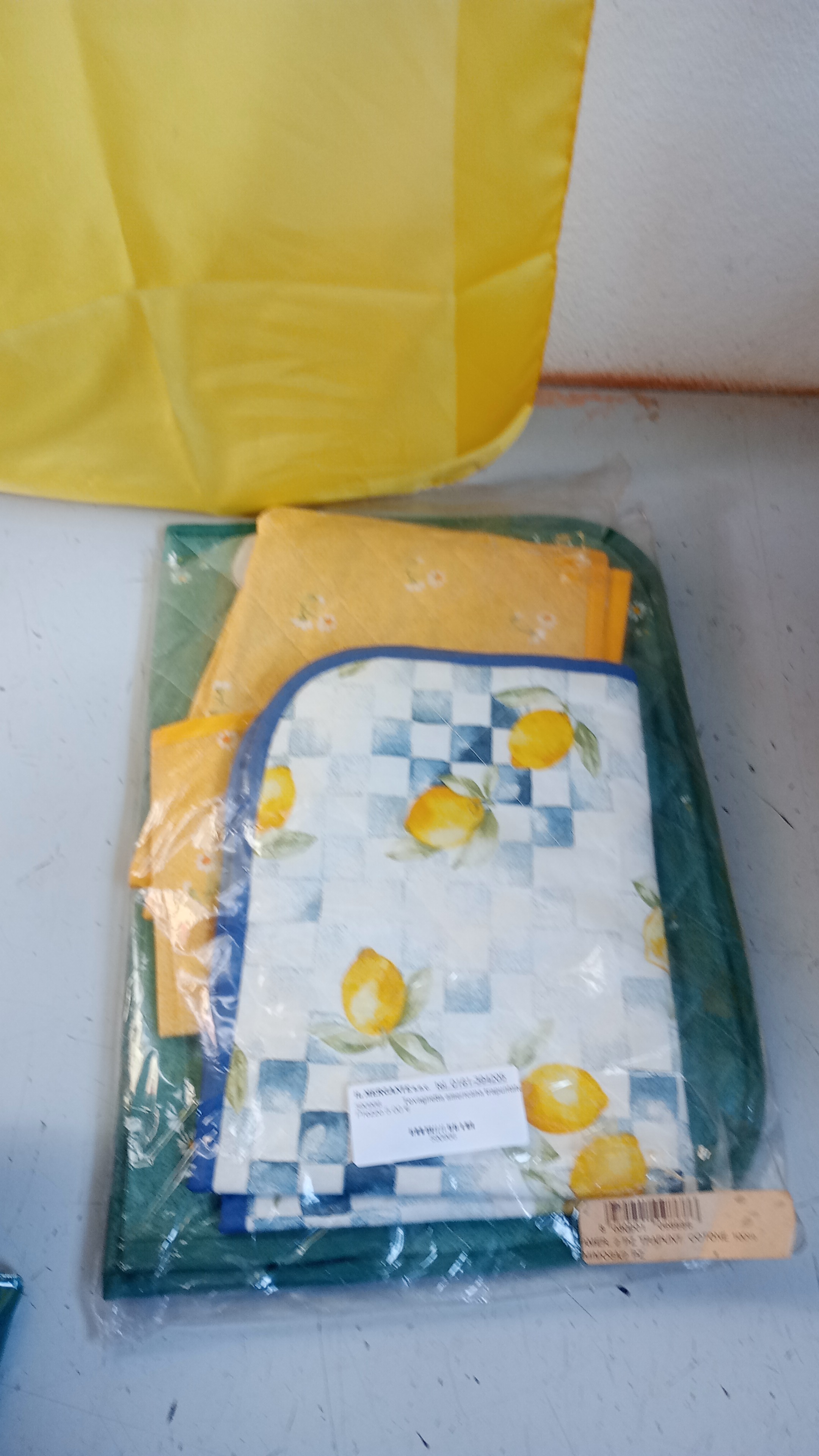 Tovaglietta americana trapuntata con tovagliolo