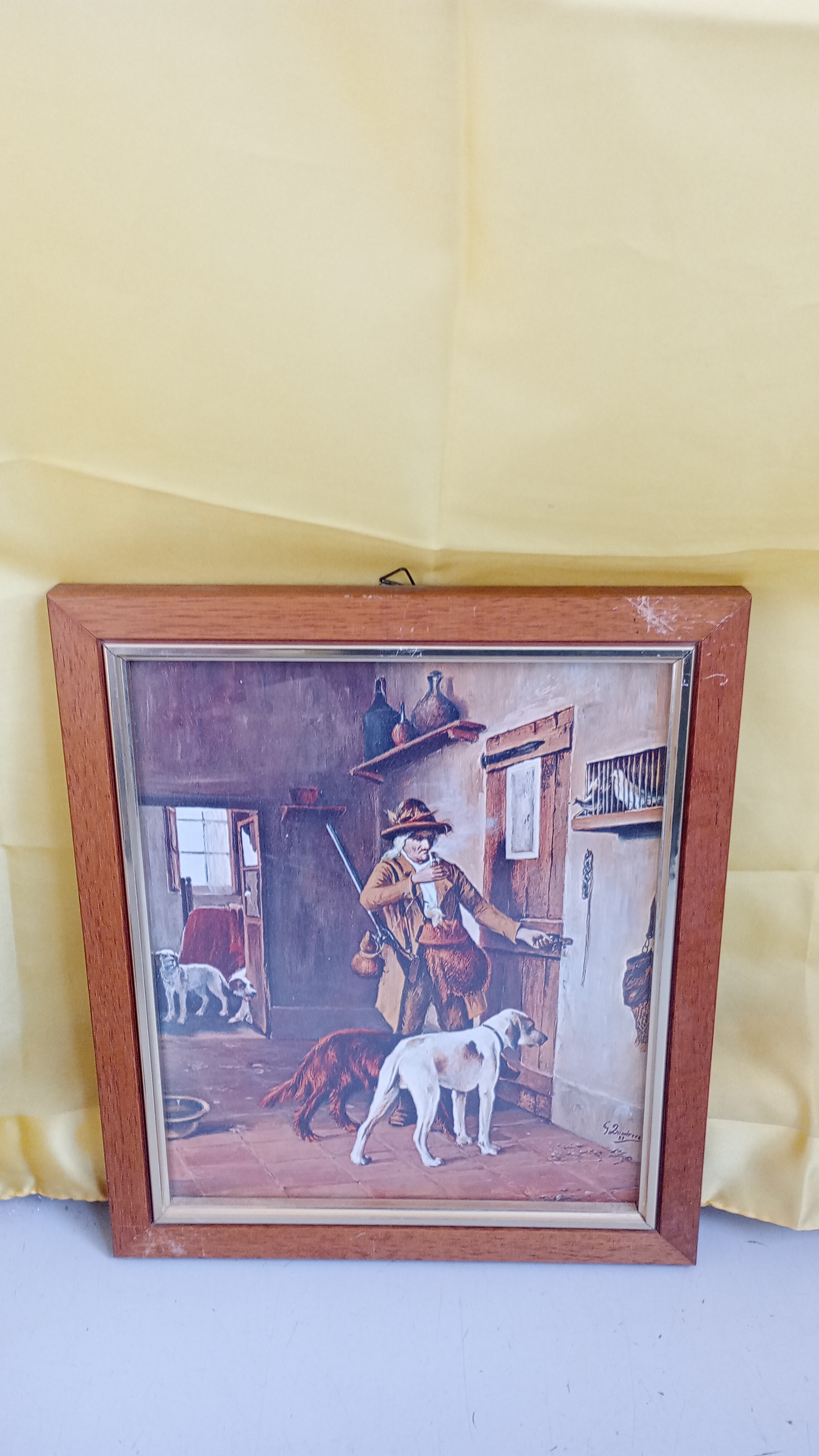 STAMPA SU CORNICE MARRONE 