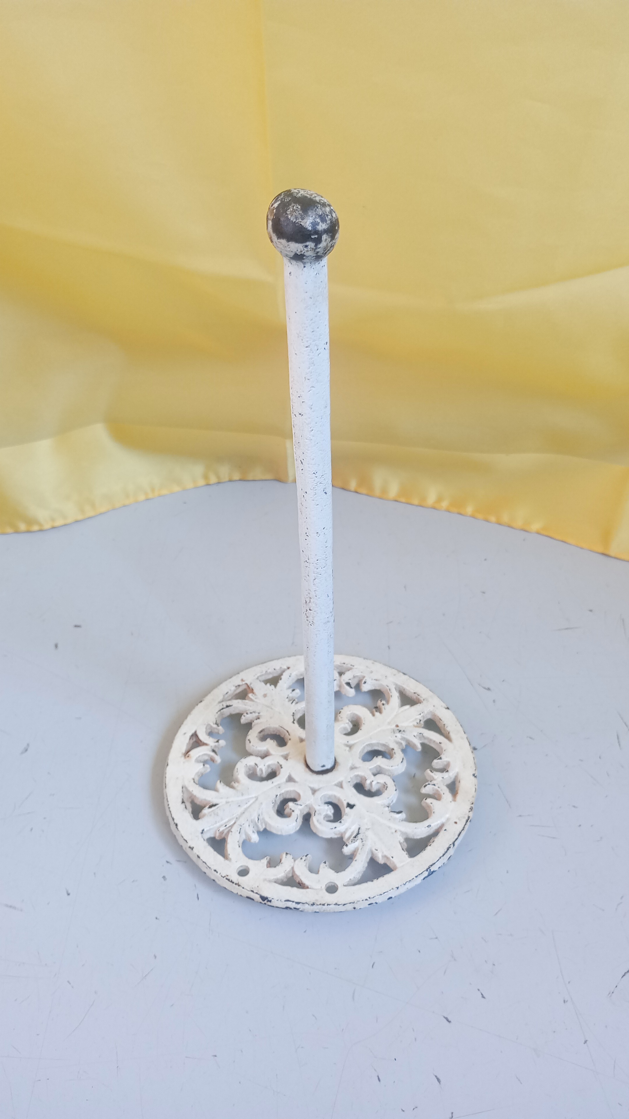 PORTA ROTOLI IN METALLO BIANCO