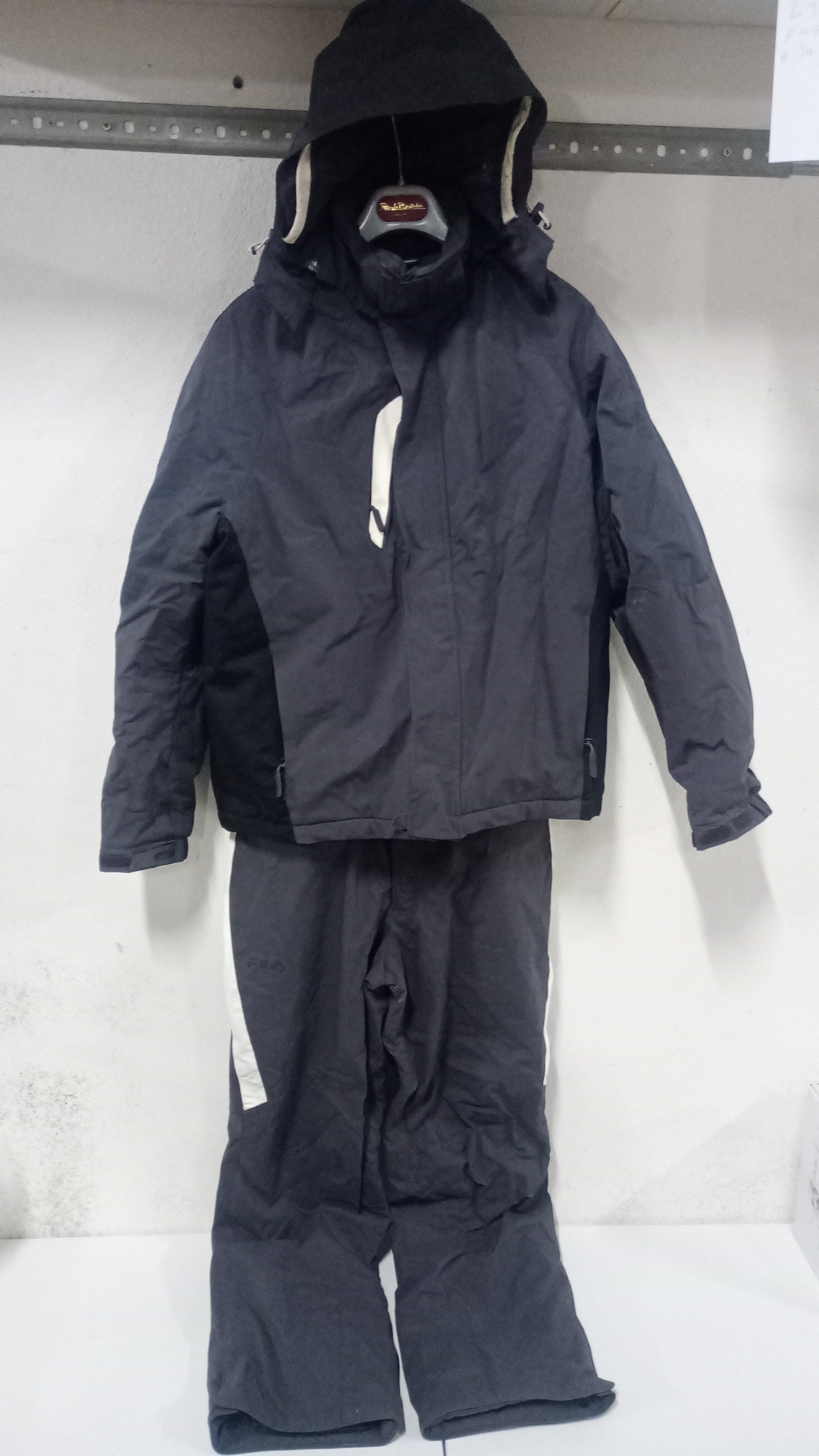 TUTA DA SCI GRIGIA FILA  TG.46/48 SALOPETTE+GIACCA GRIGIO