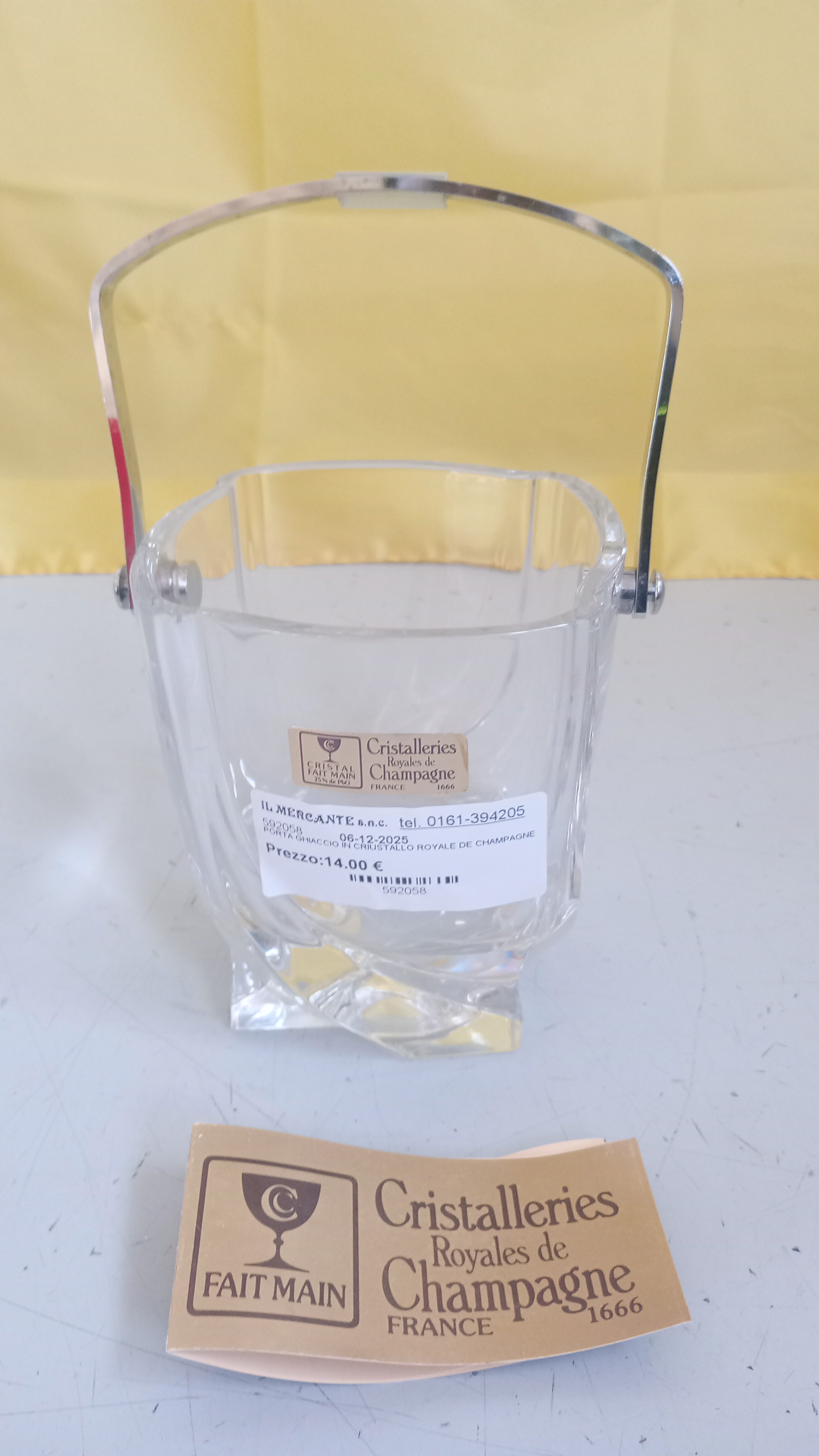 PORTA GHIACCIO IN CRIUSTALLO ROYALE DE CHAMPAGNE