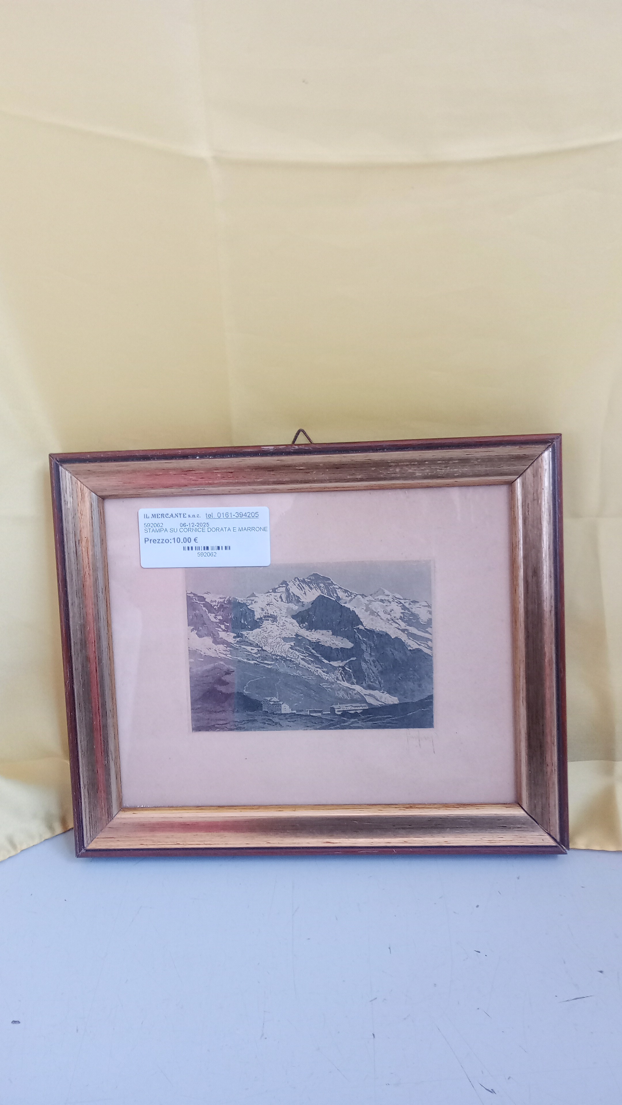 STAMPA SU CORNICE DORATA E MARRONE 