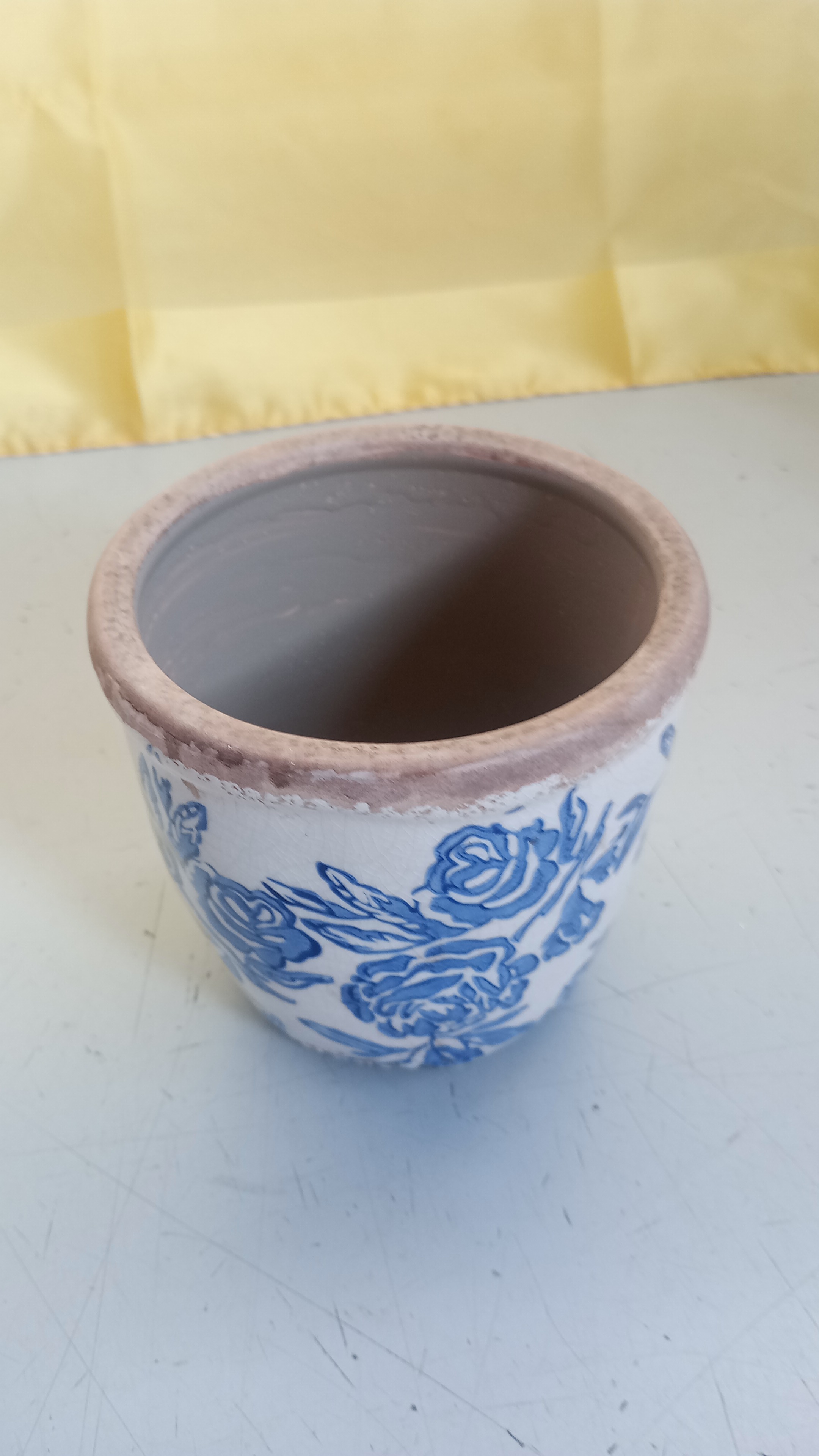 VASO AZZURO E BIANCO grande