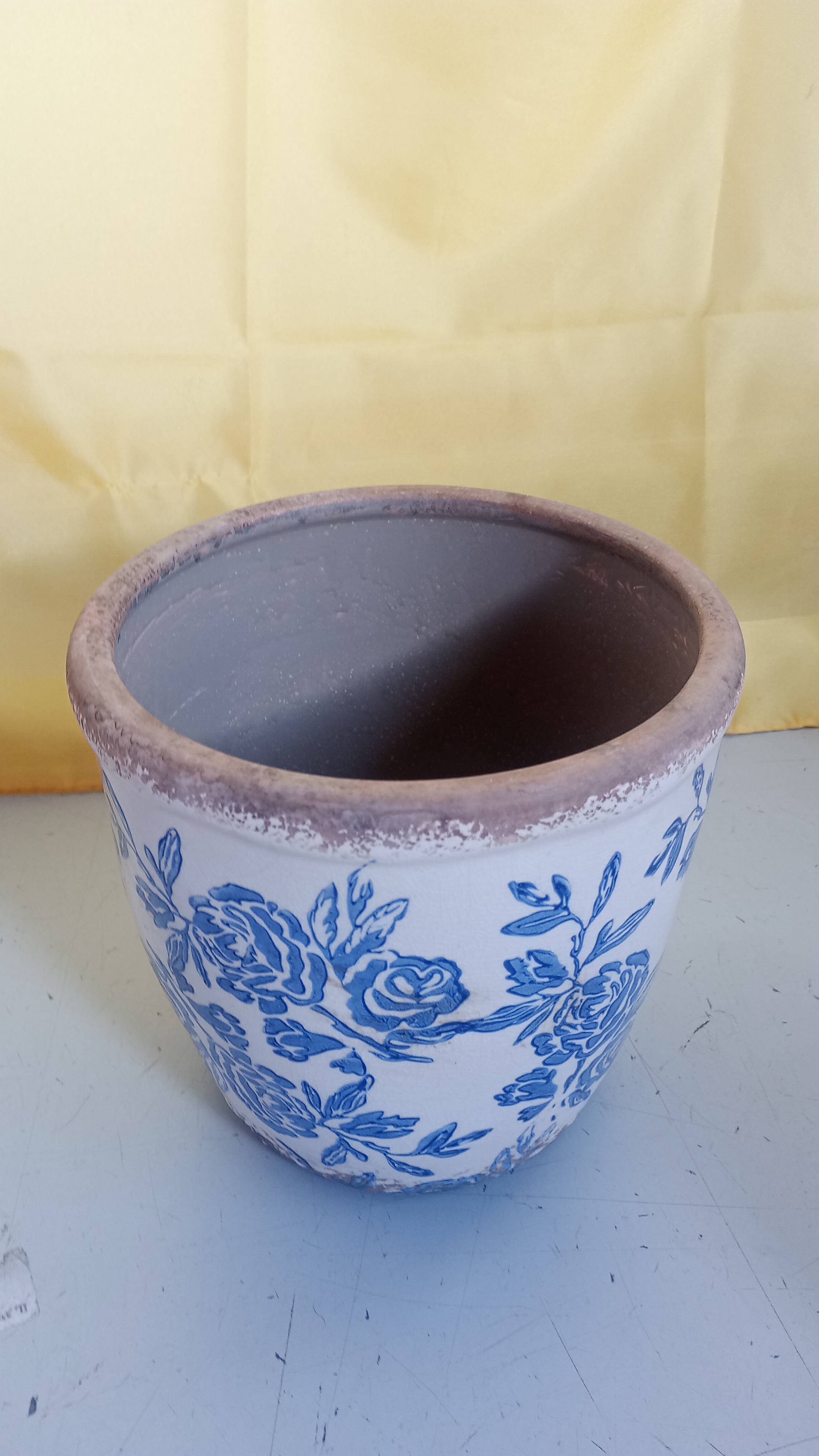 VASO AZZURO E BIANCO grande