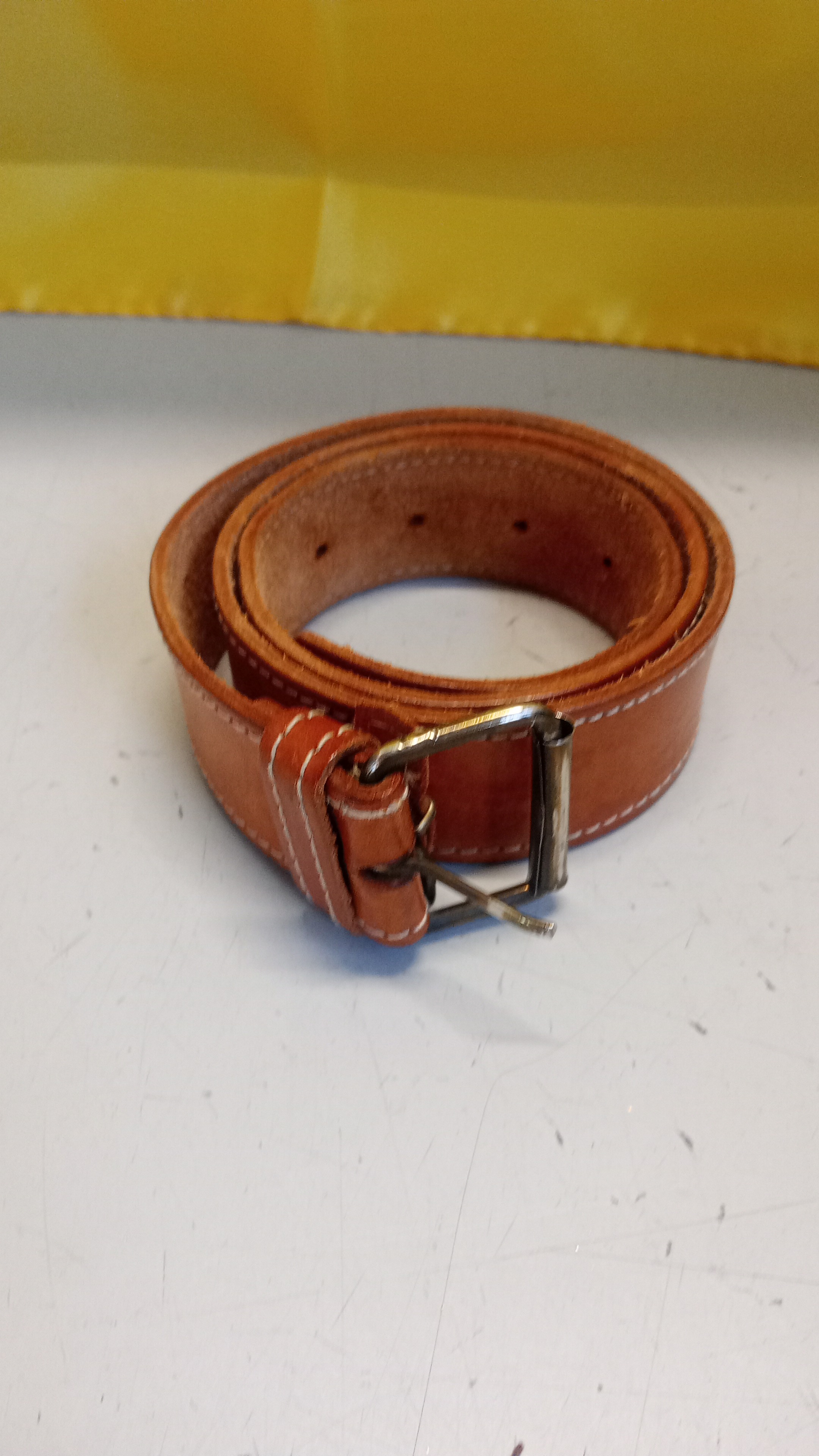 cintura marrone in pelle