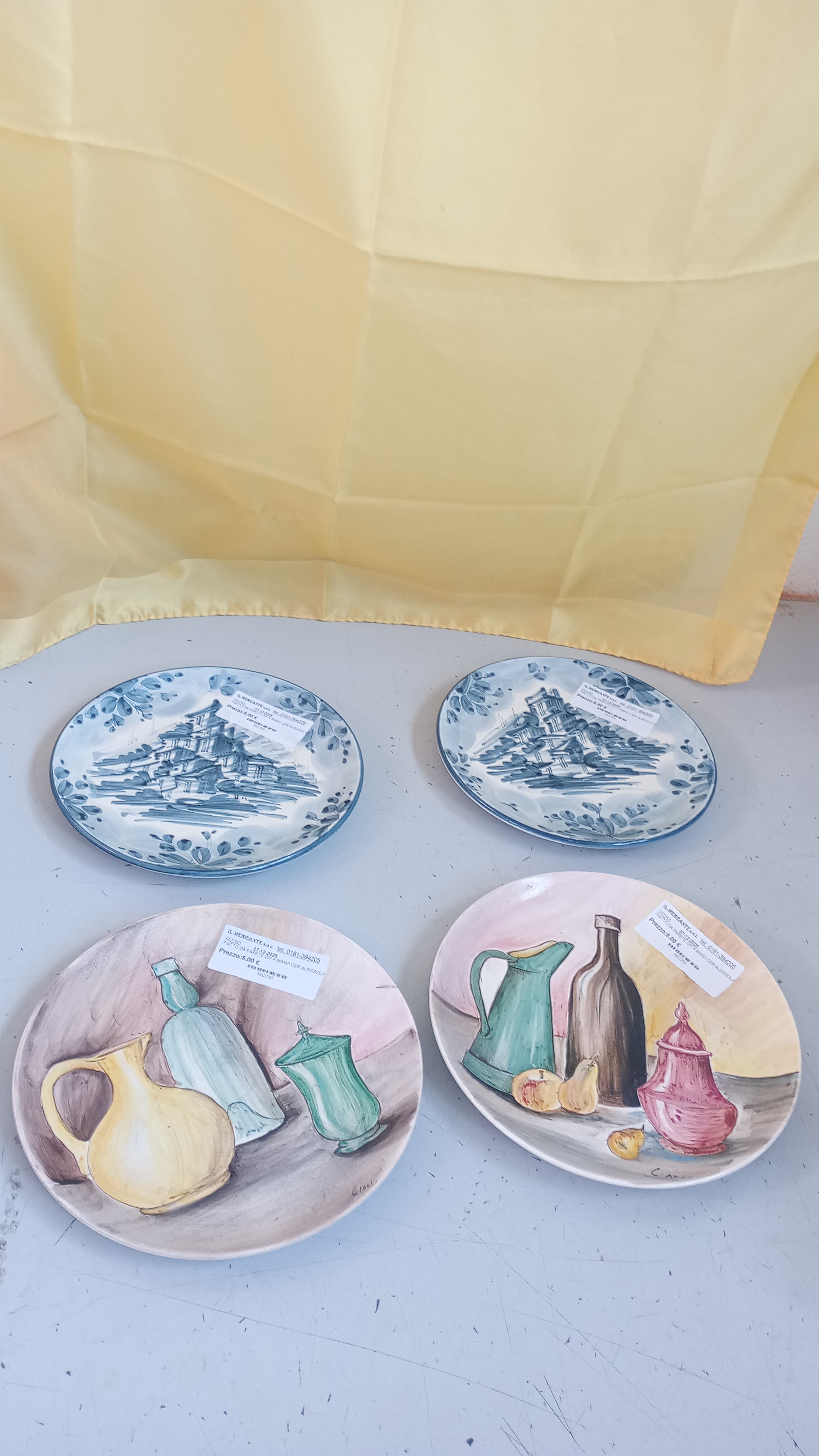 PIATTO DA PARETE DIP A MANO CER.ALBISSOLA