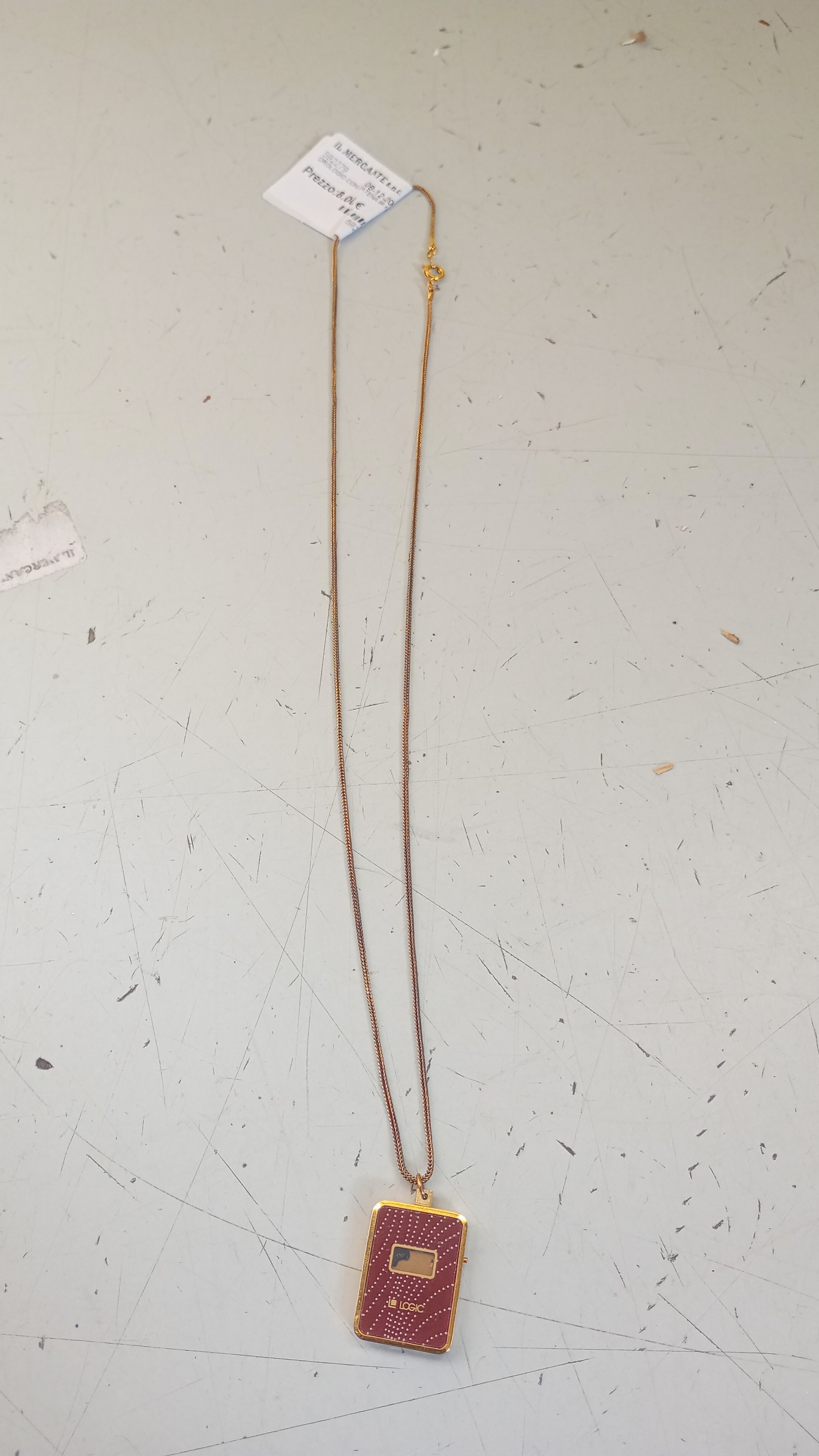 OROLOGIO CON CATENA da revisionare BAGNATO ORO 18K