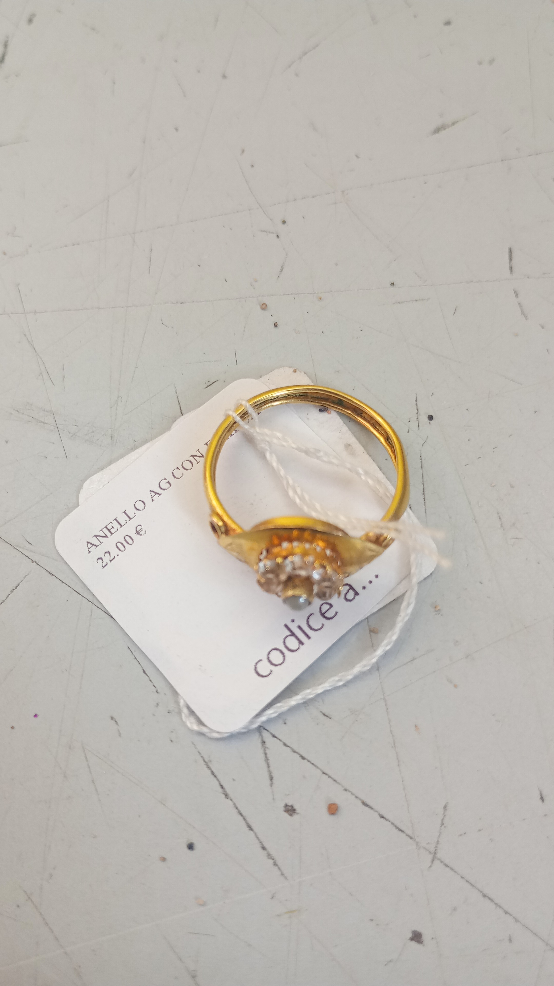 ANELLO AG CON BRILLANTE 