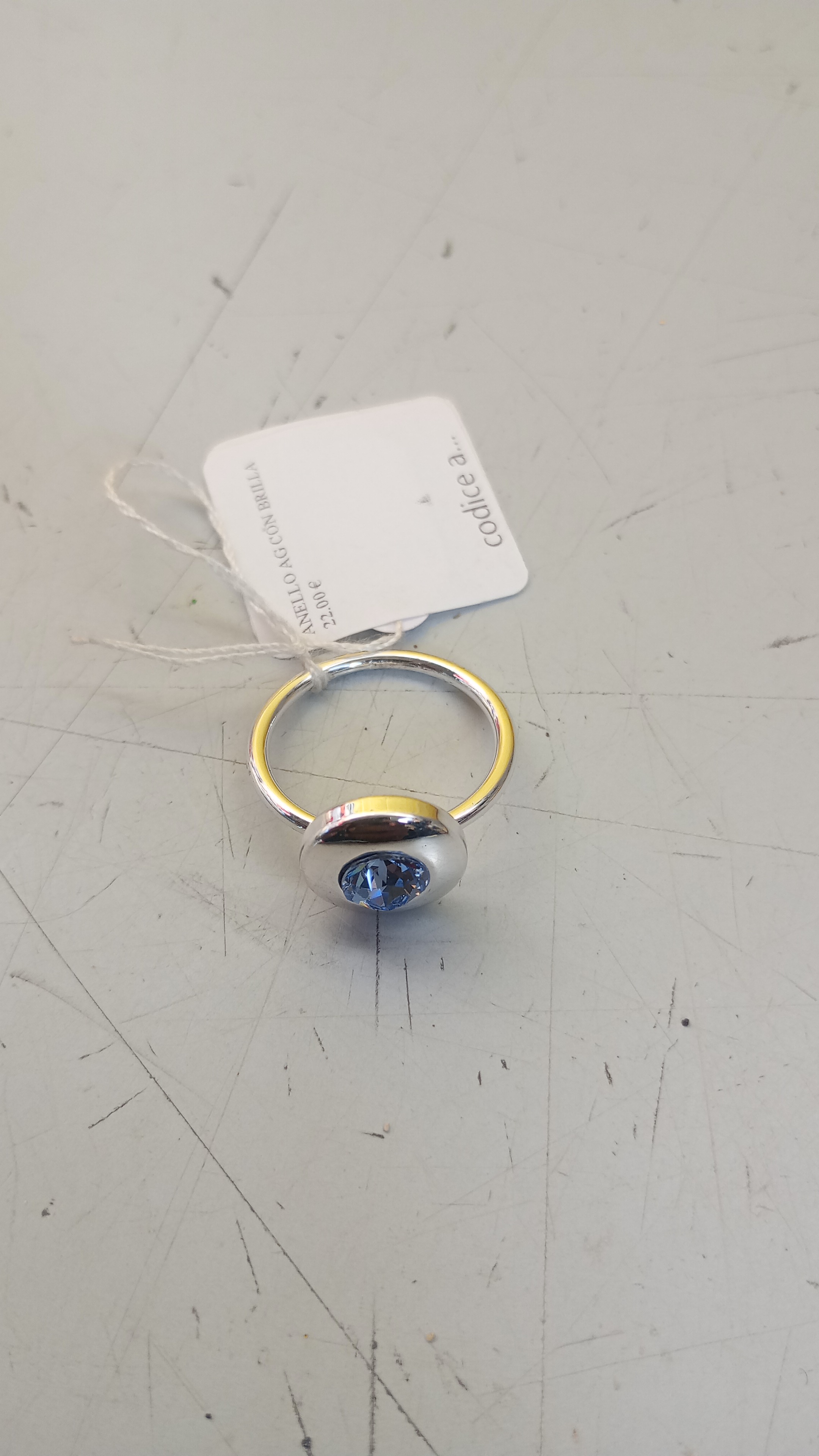 ANELLO AG CON BRILLANTE 