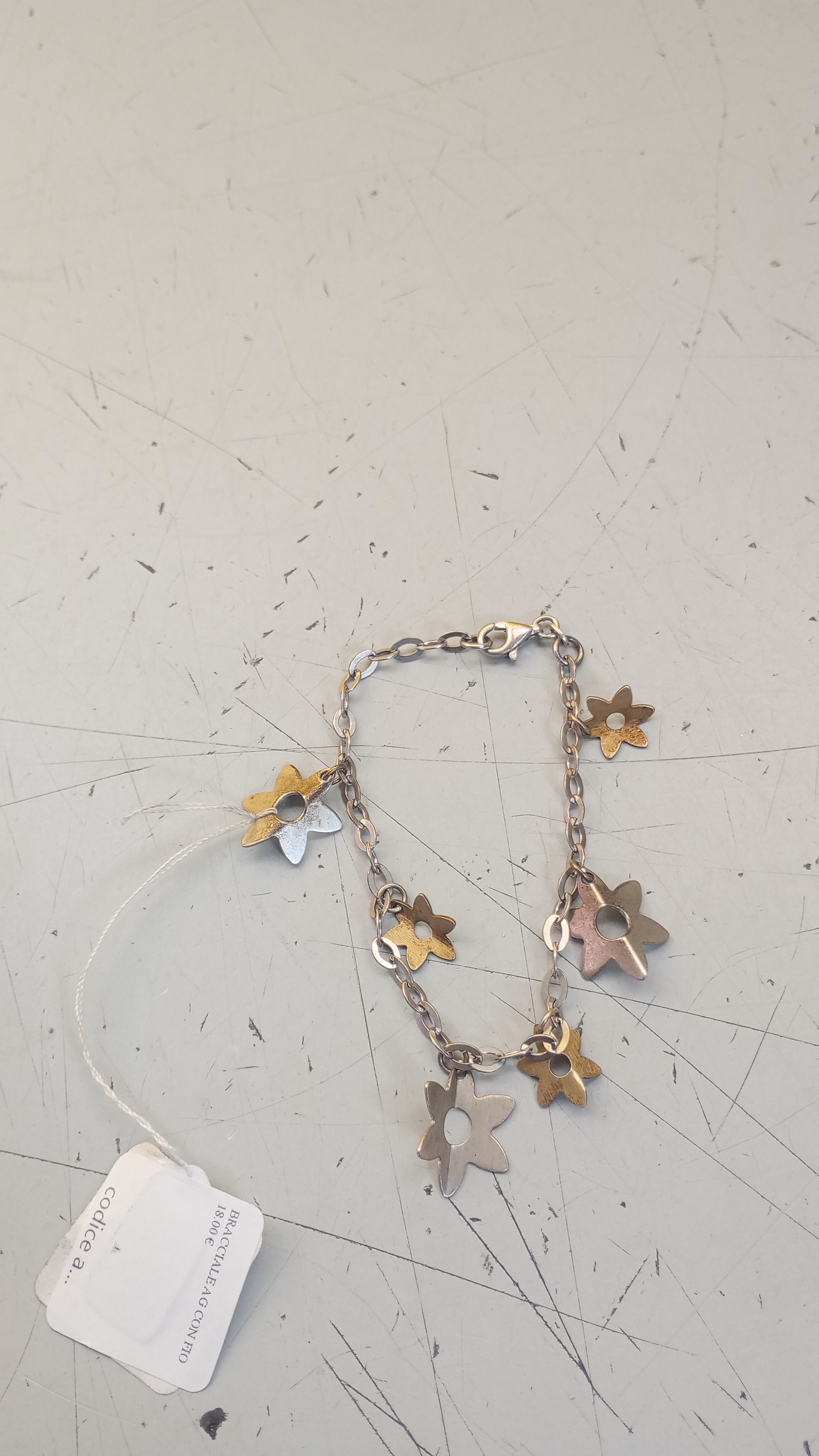 BRACCIALE AG CON FIORI 