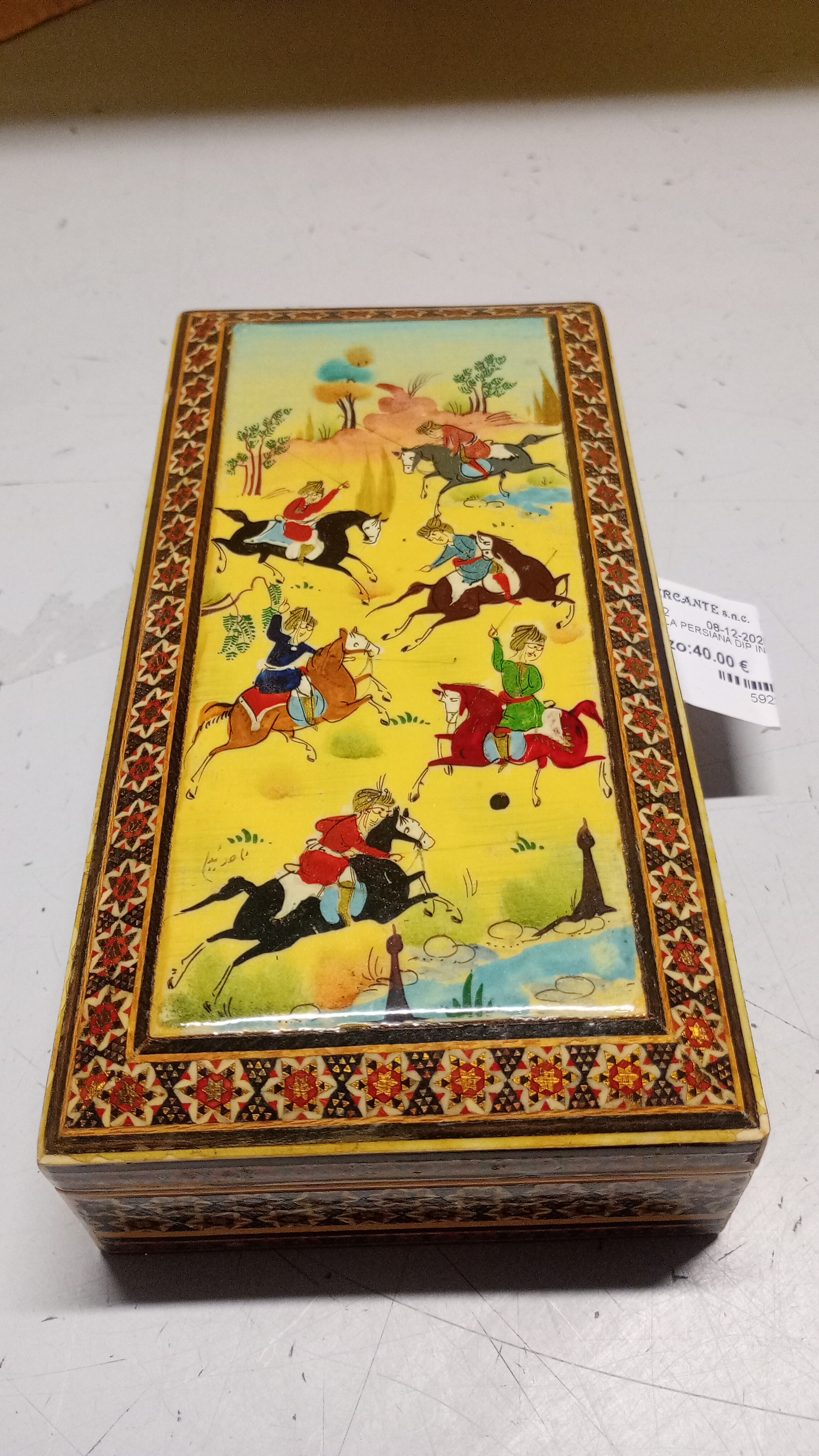 SCATOLA PERSIANA DIP IN POLICROMA XX SECOLO 
