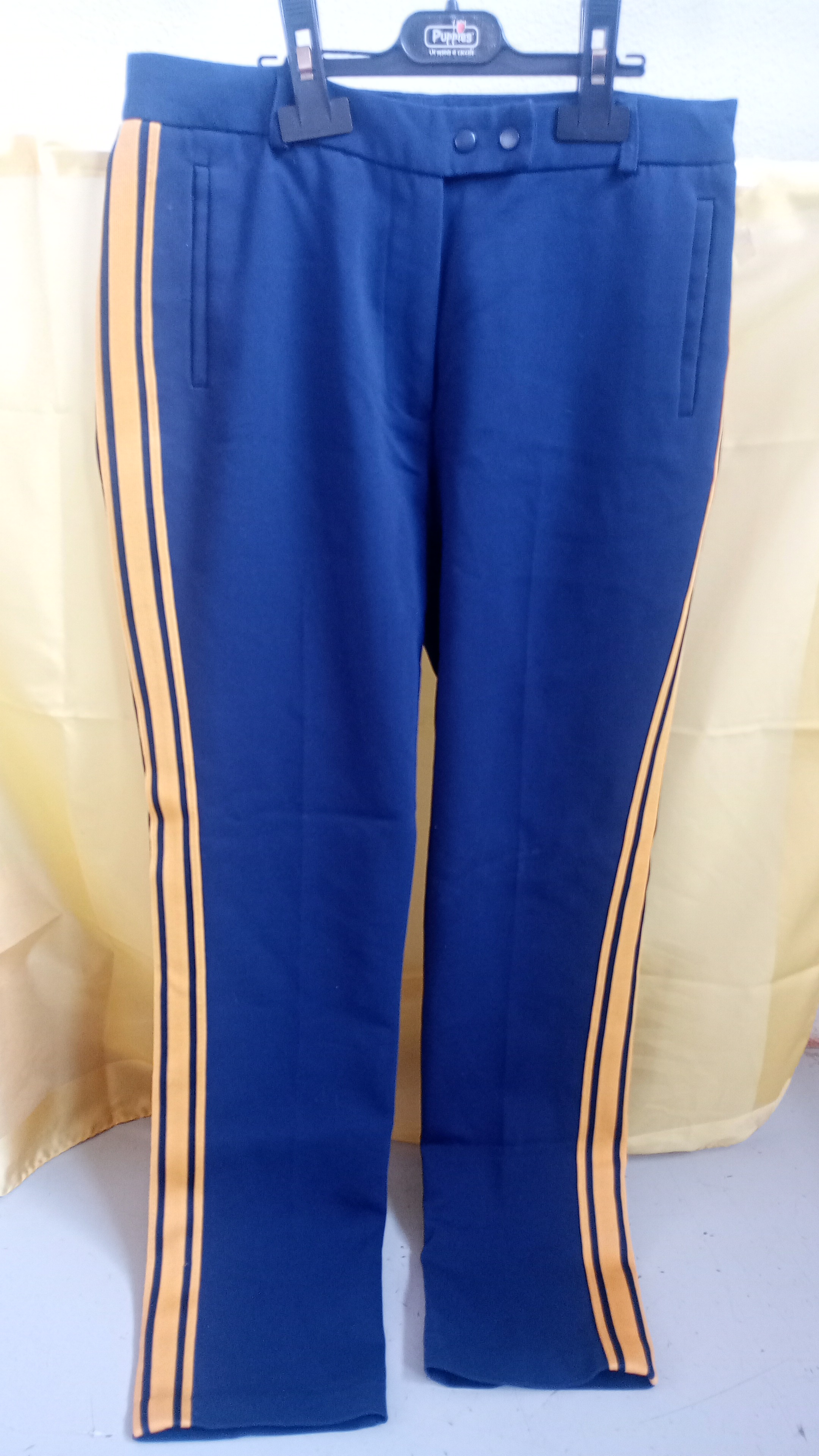 PANTALONE VIOLA A RIGHE GIALLA STADIVARIUS