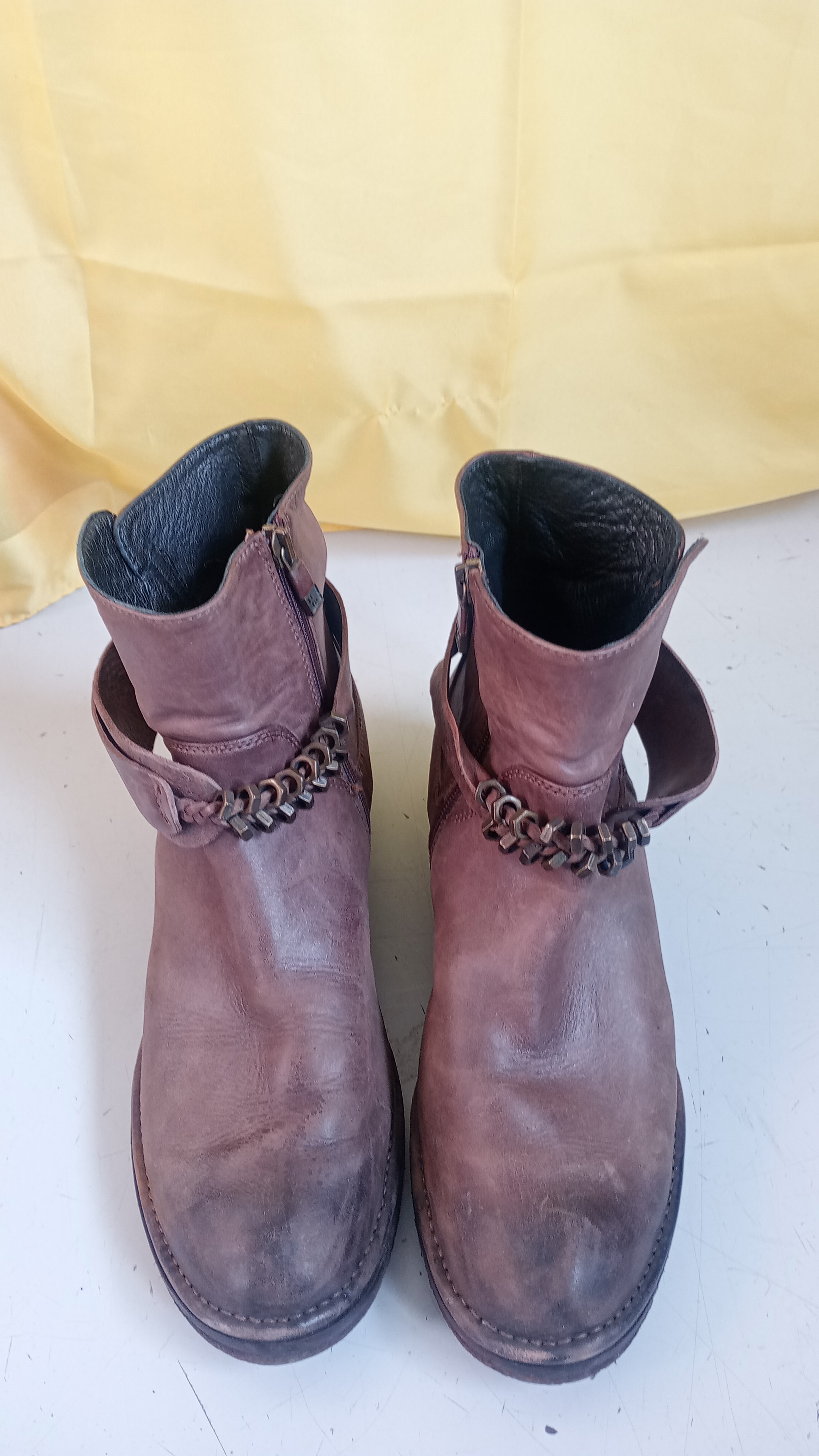 STIVALI MARRONI ALBERTO FERMANI N.39