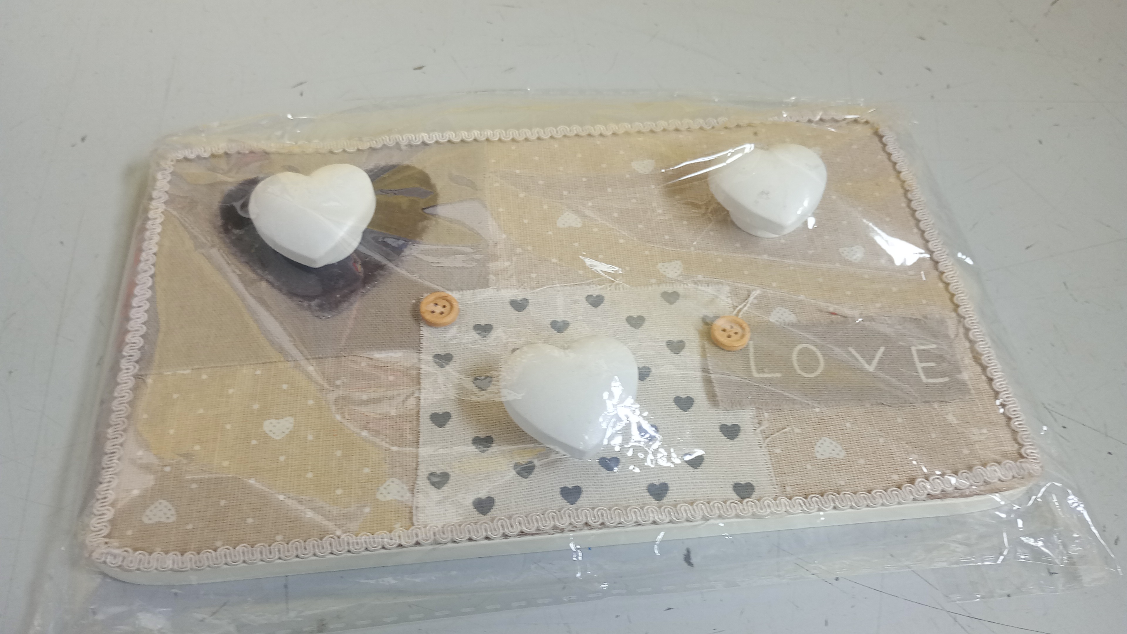 appendi strofinacci a cuore