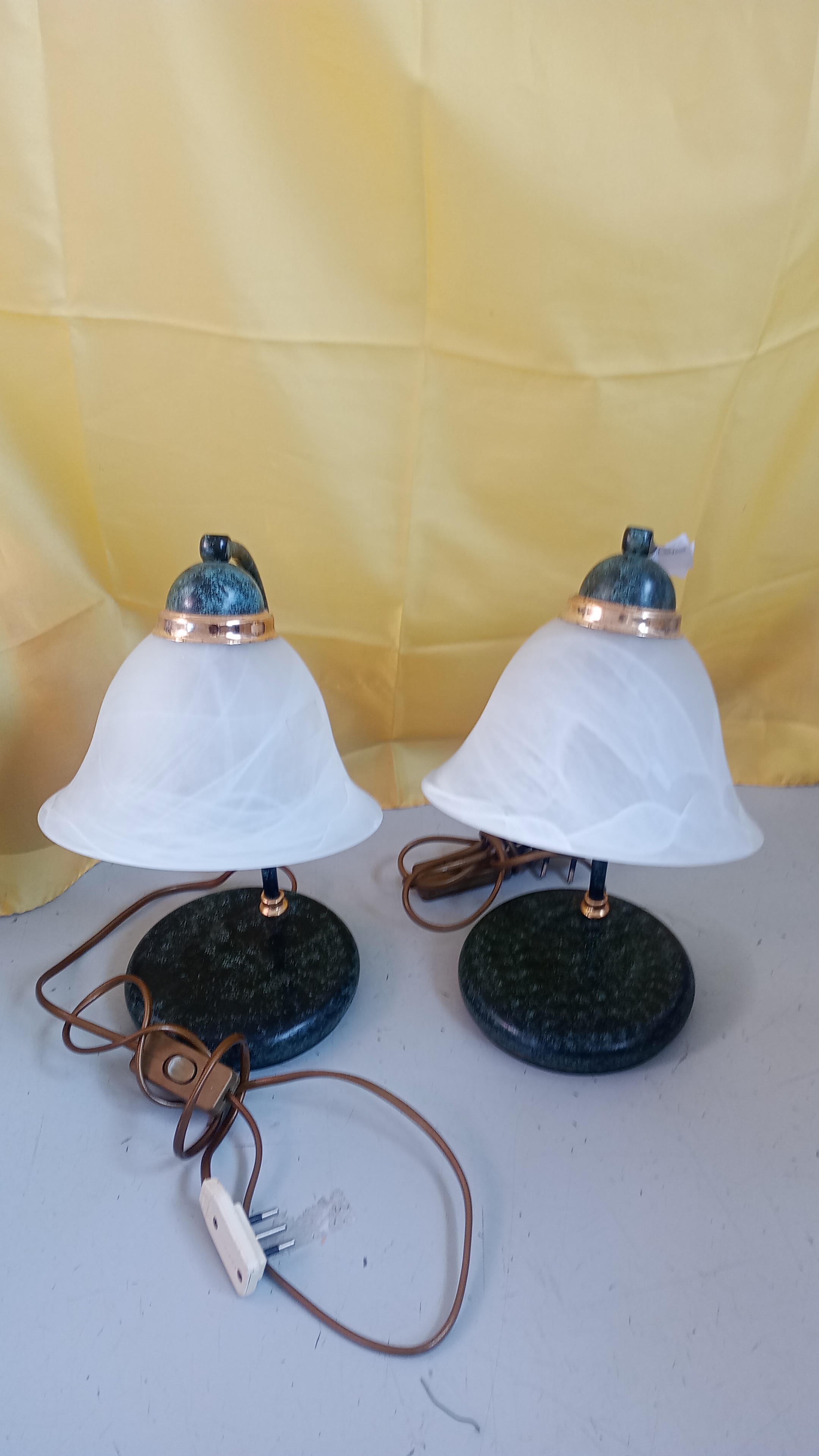 COPPIA DI LAMPADE NERE