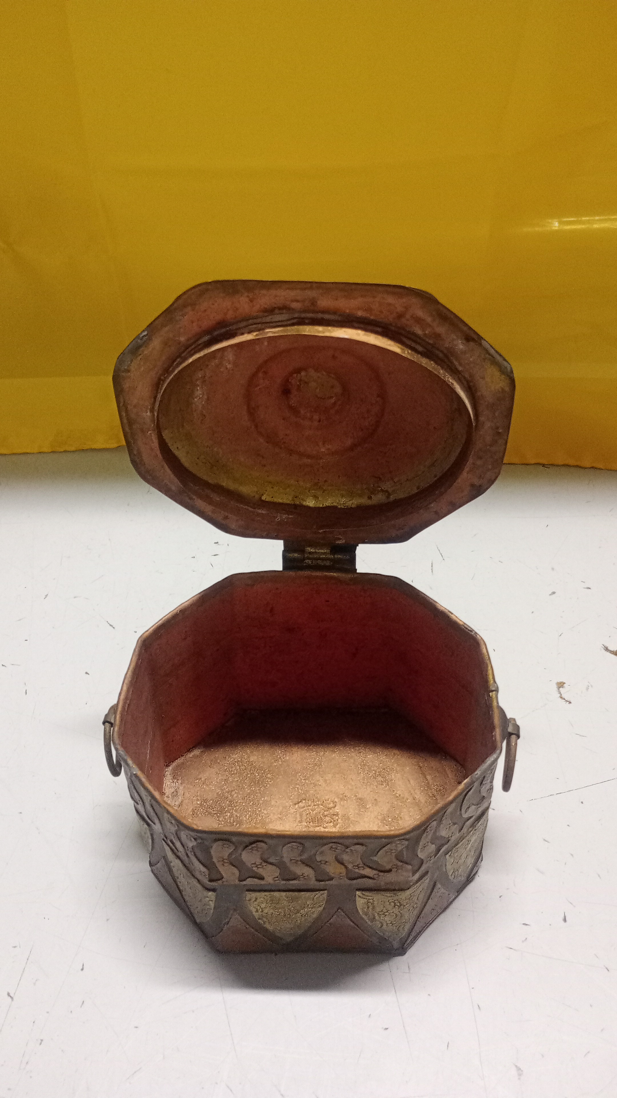 CONTENITORE RAME E OTTONE 