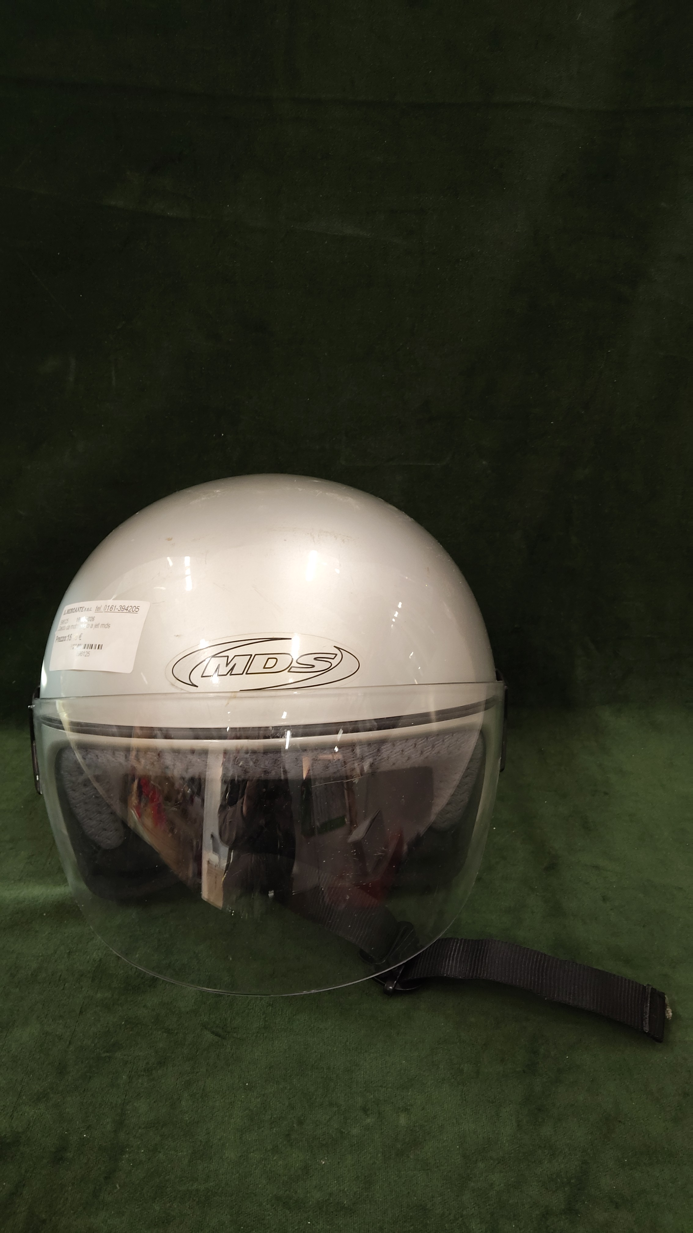  Casco da moto grigio a jet mds