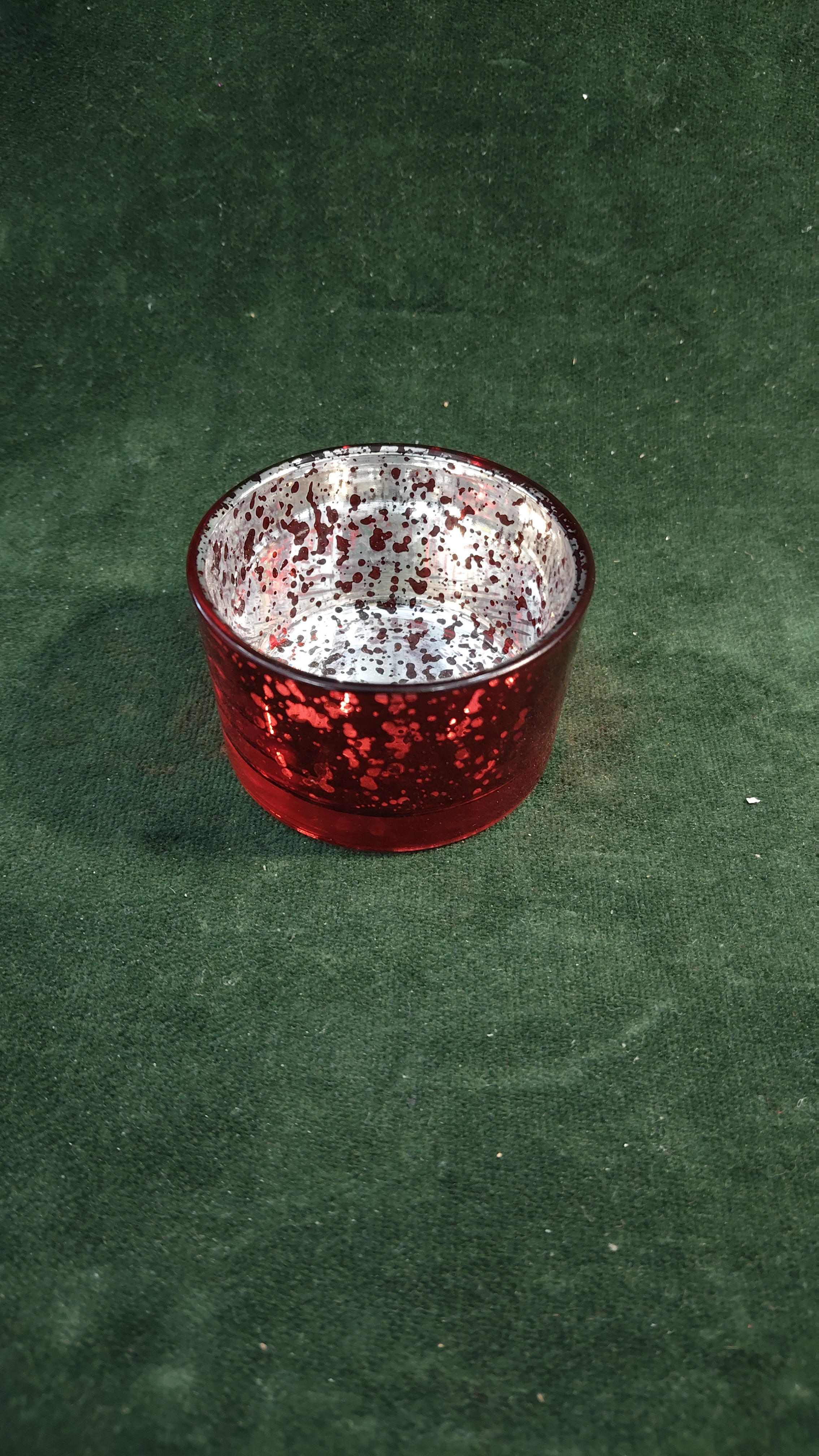 PORTA CANDELA ROSSO