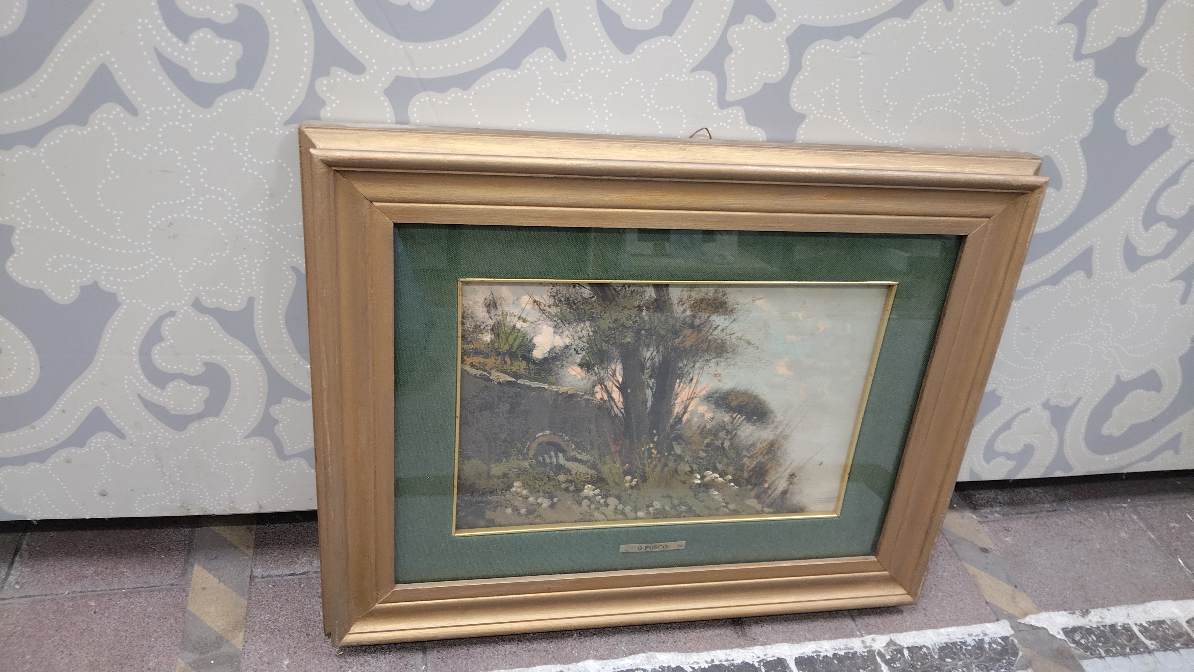 CORNICE DORATA DIPINTO OLIO