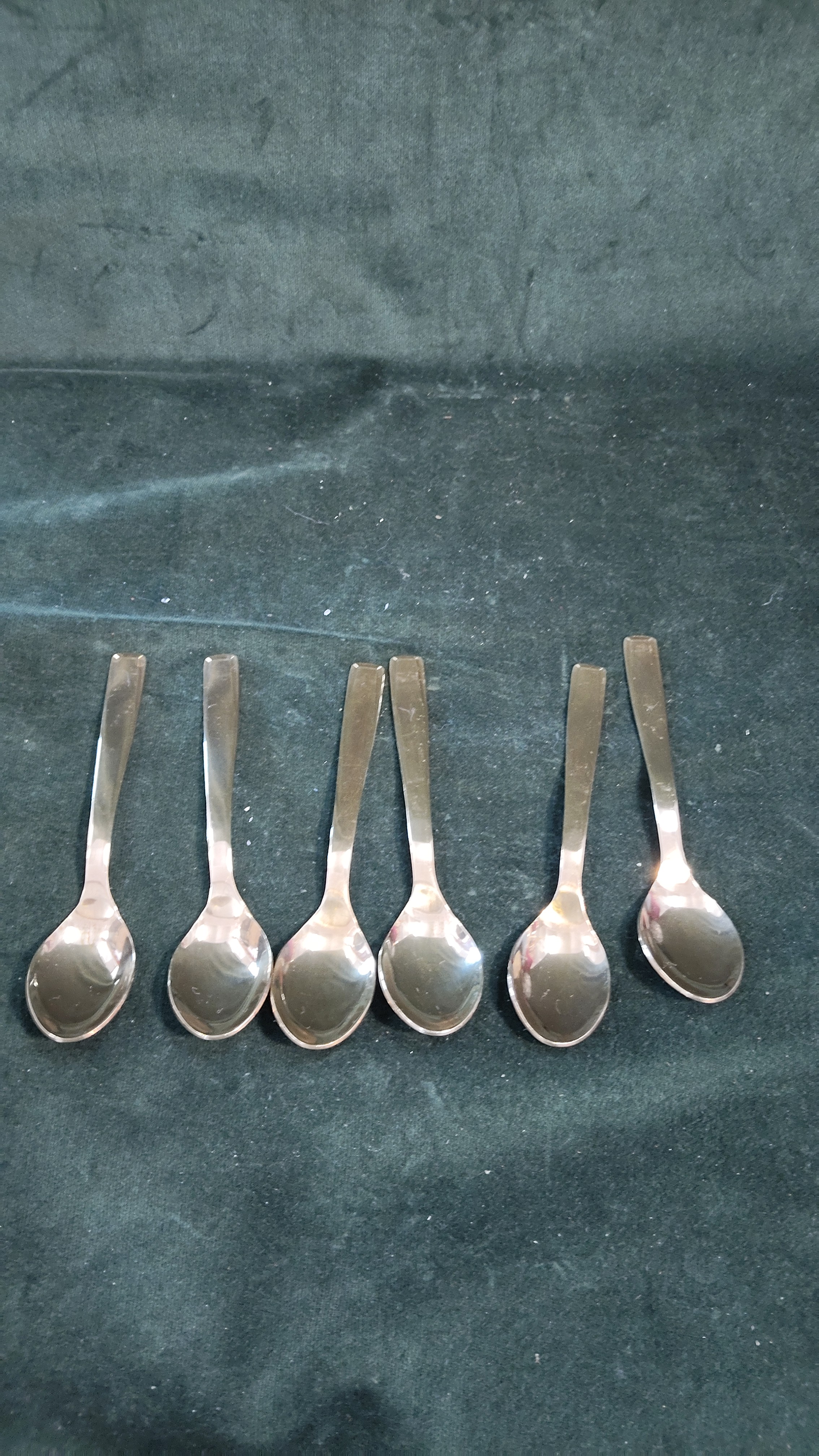 6 cucchiaini in ottone