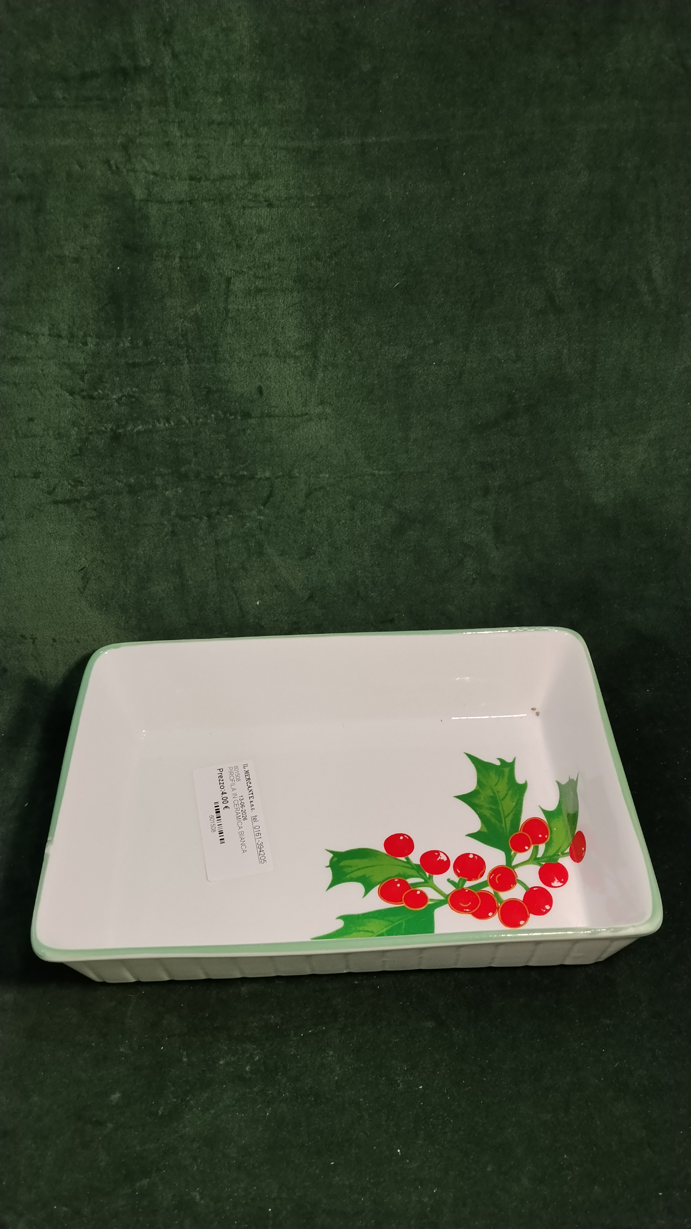 PIROFILA IN CERAMICA BIANCA 