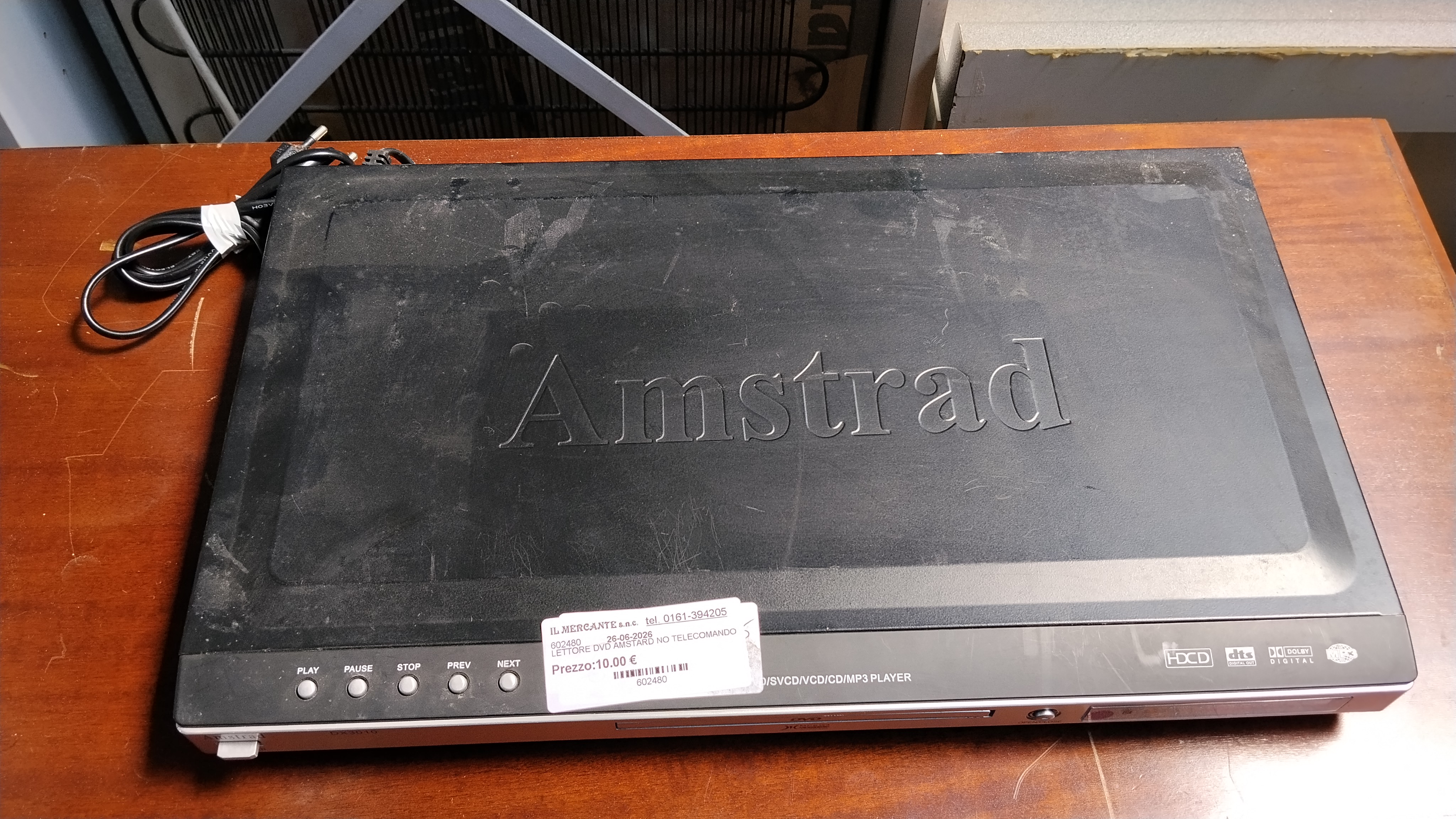 LETTORE DVD AMSTARD NO TELECOMANDO
