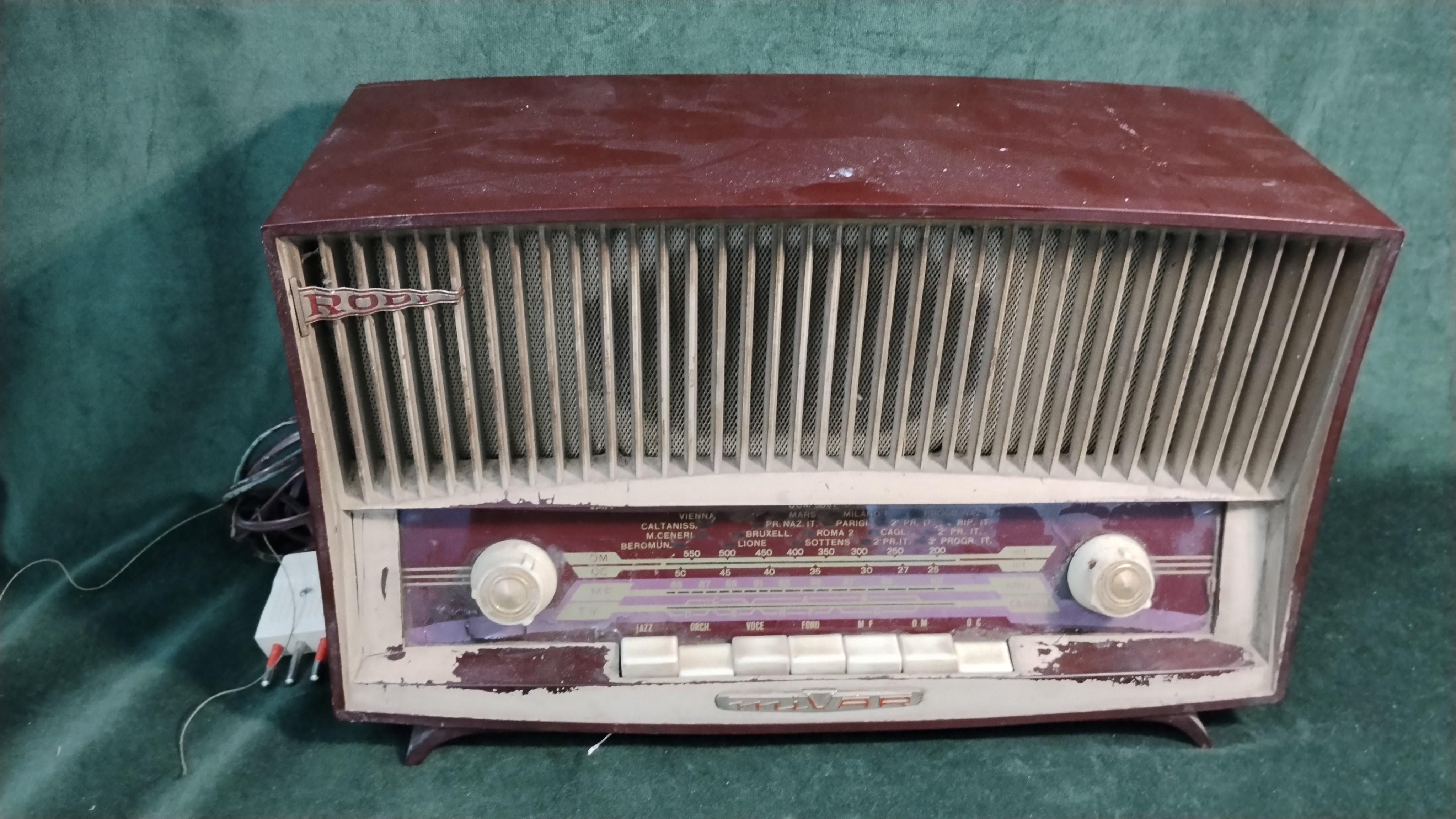 RADIO a valvole MIVAR da rest.