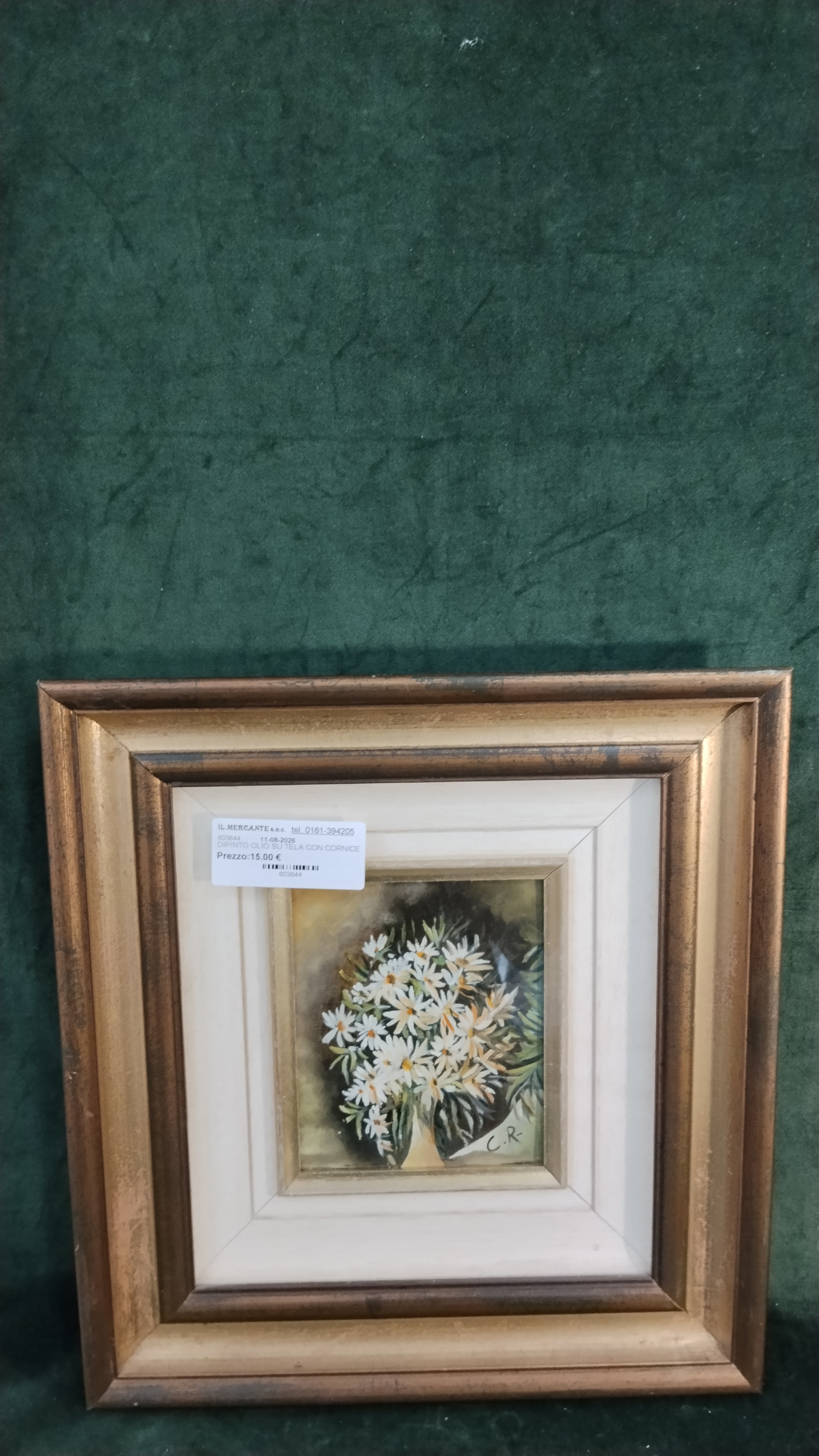 DIPINTO OLIO SU TELA CON CORNICE