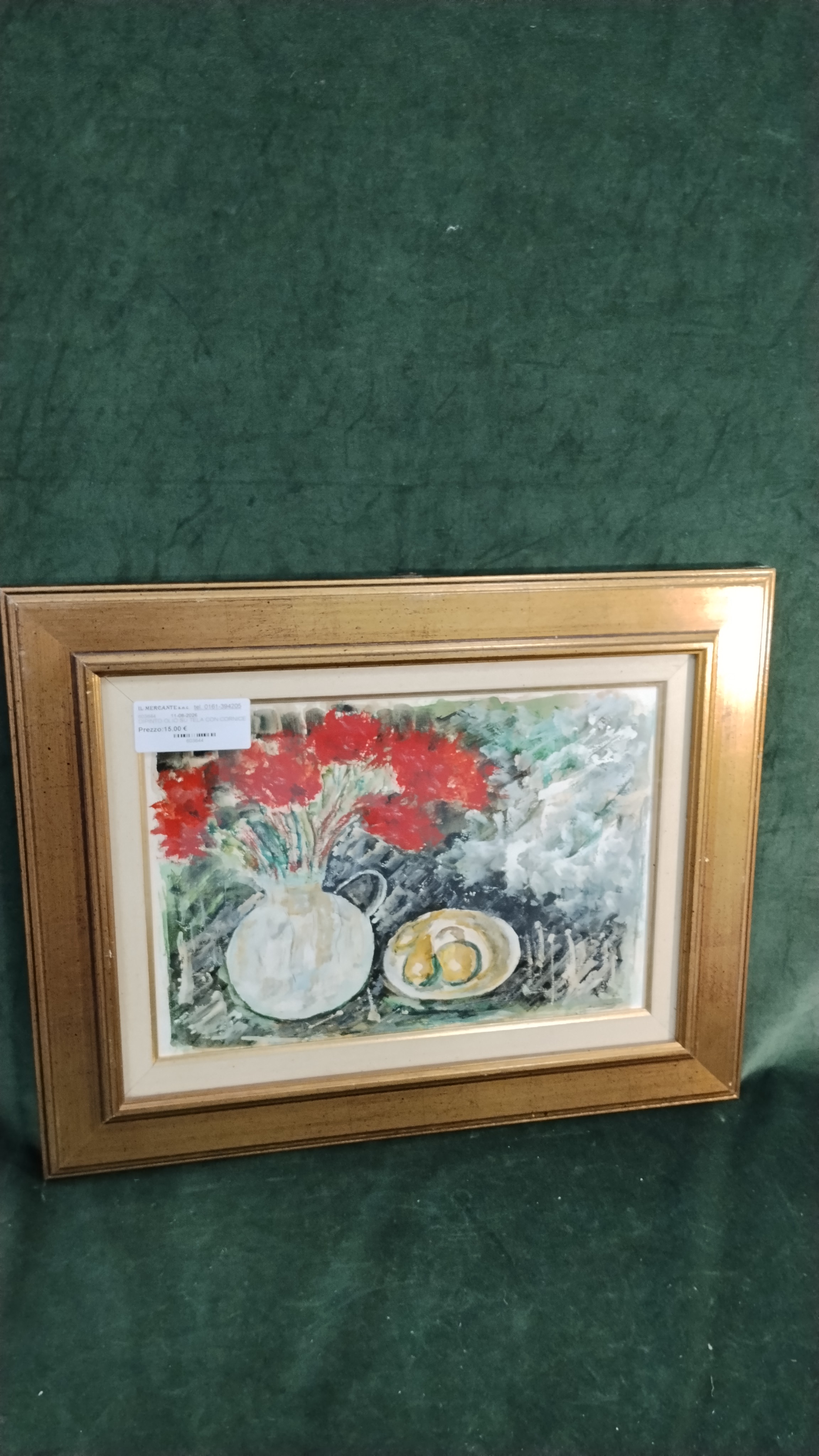 DIPINTO OLIO SU TELA CON CORNICE