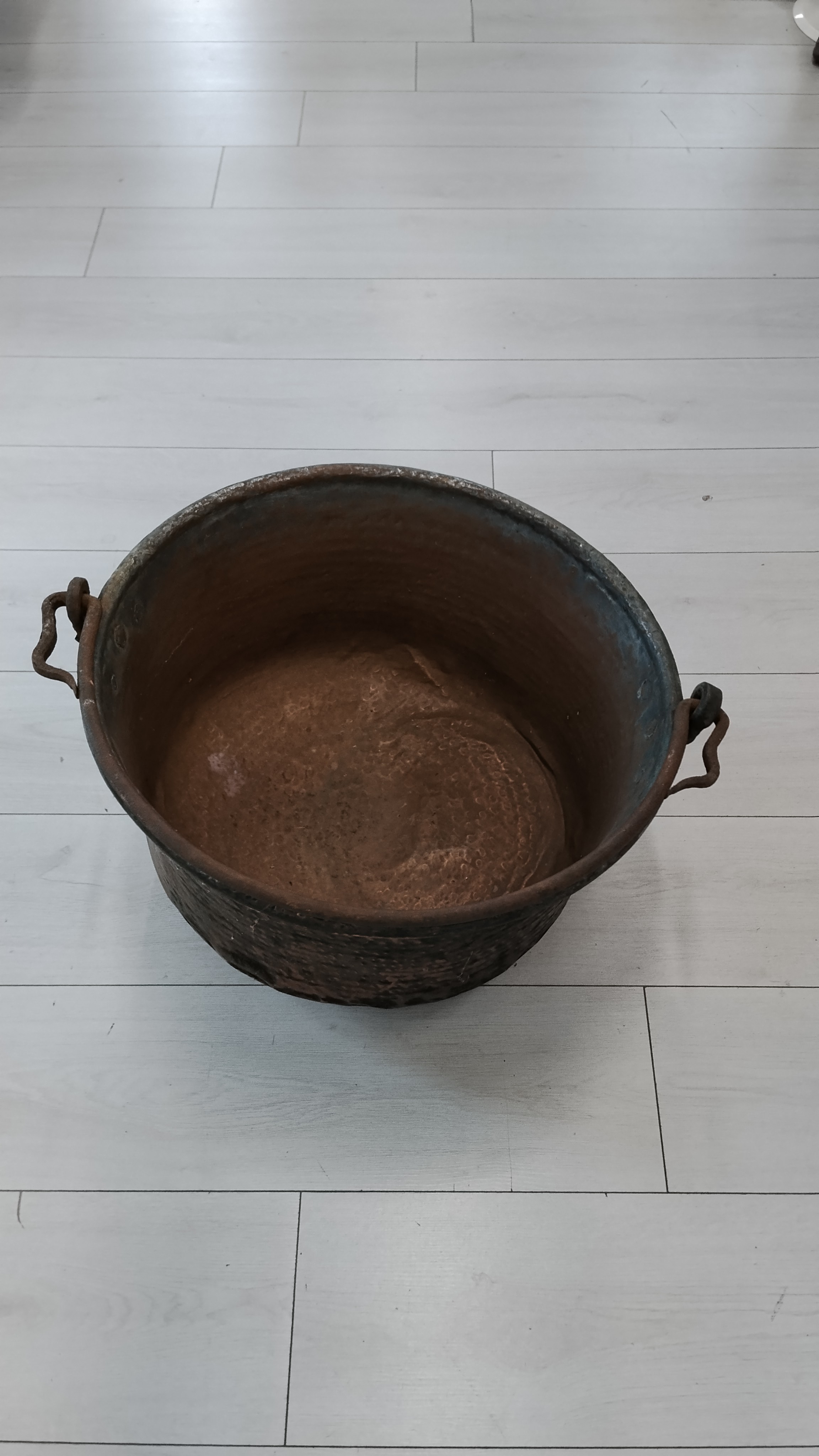 PAIOLO IN RAME CIRCONFERENZA 50 CM ALTEZZA 27 CM