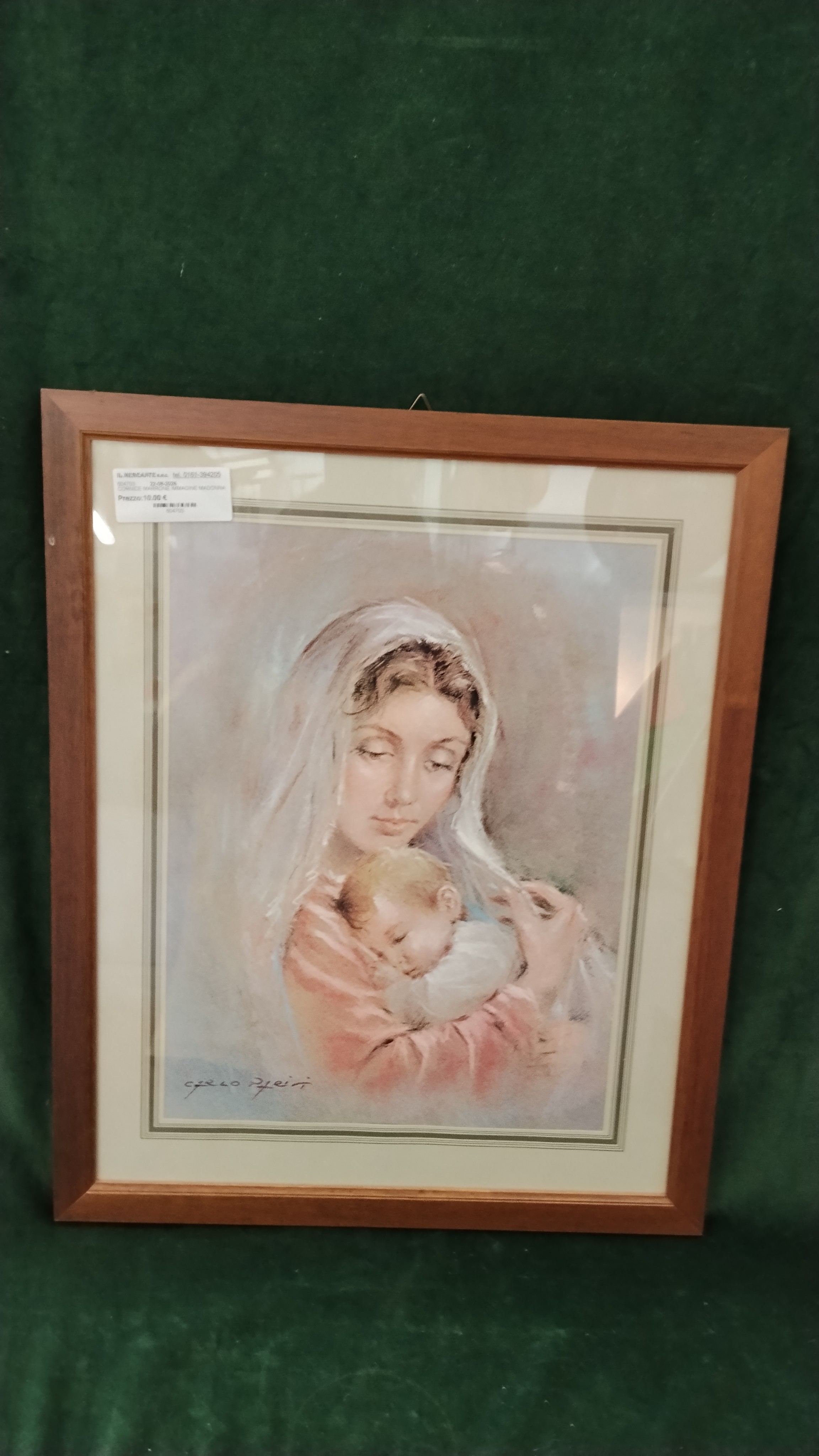 CORNICE MARRONE IMMAGINE MADONNA