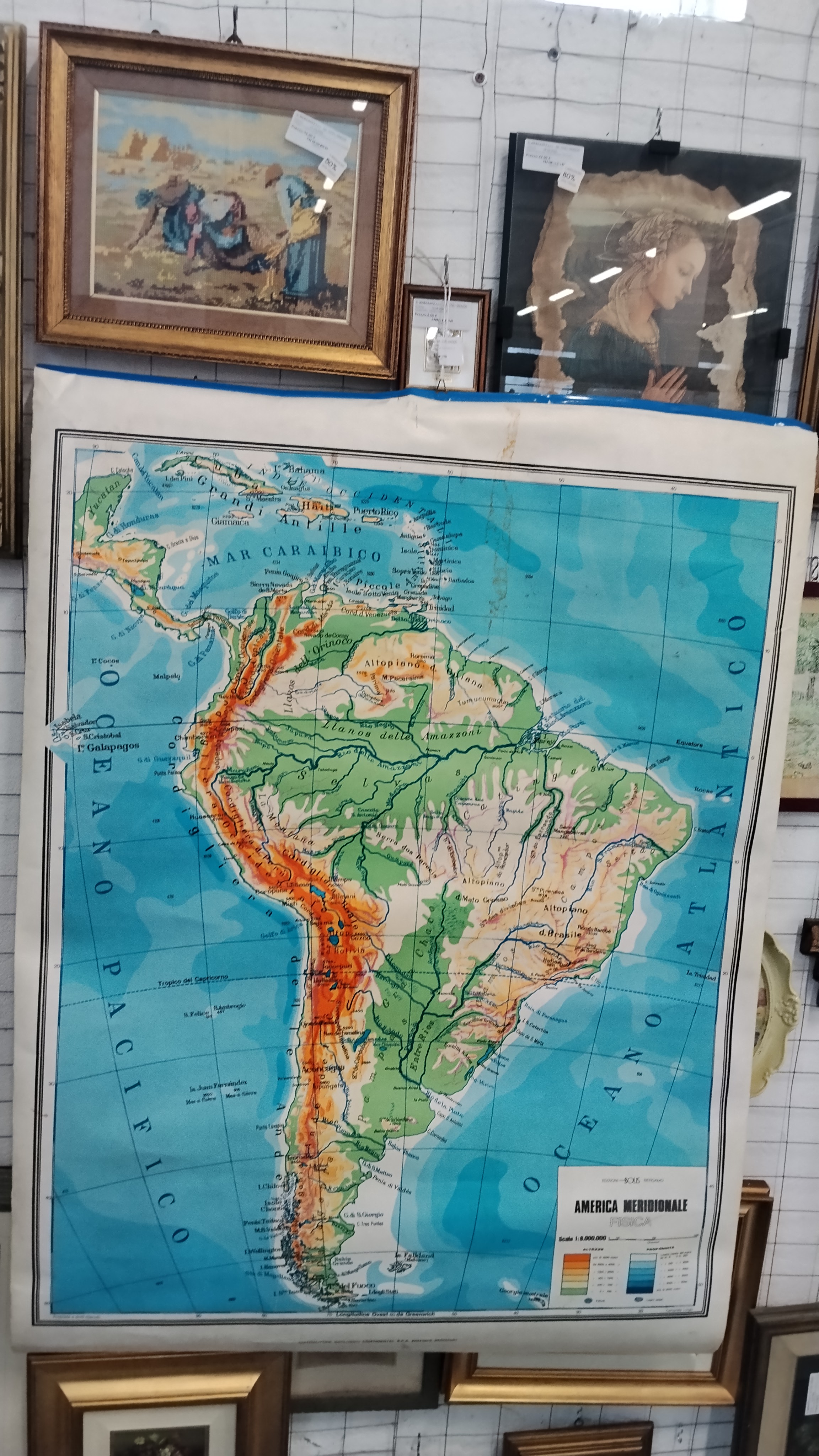 CARTA TOPOGRAFICA DA PARETE