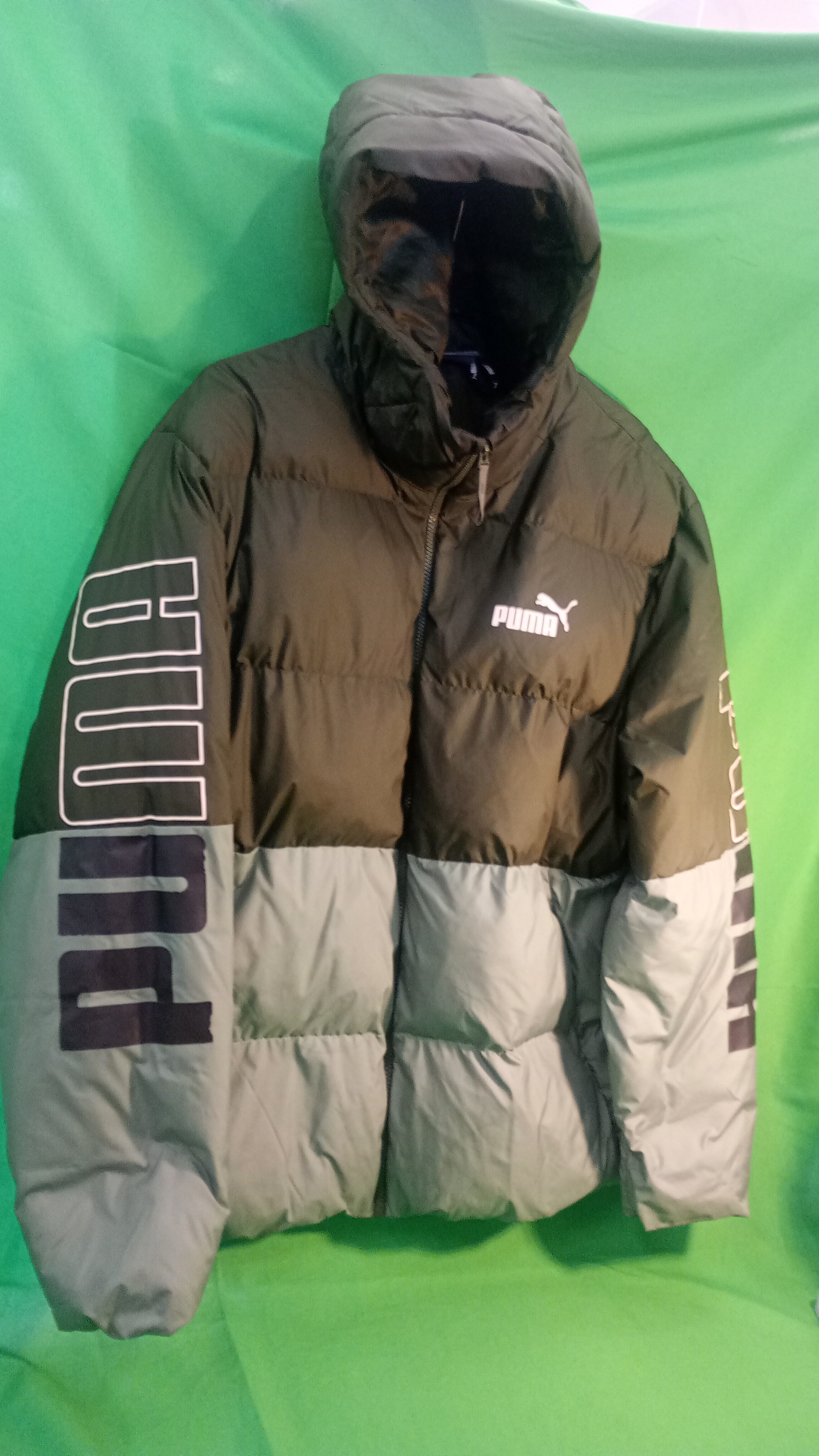 PUMA piumino verde tg.L