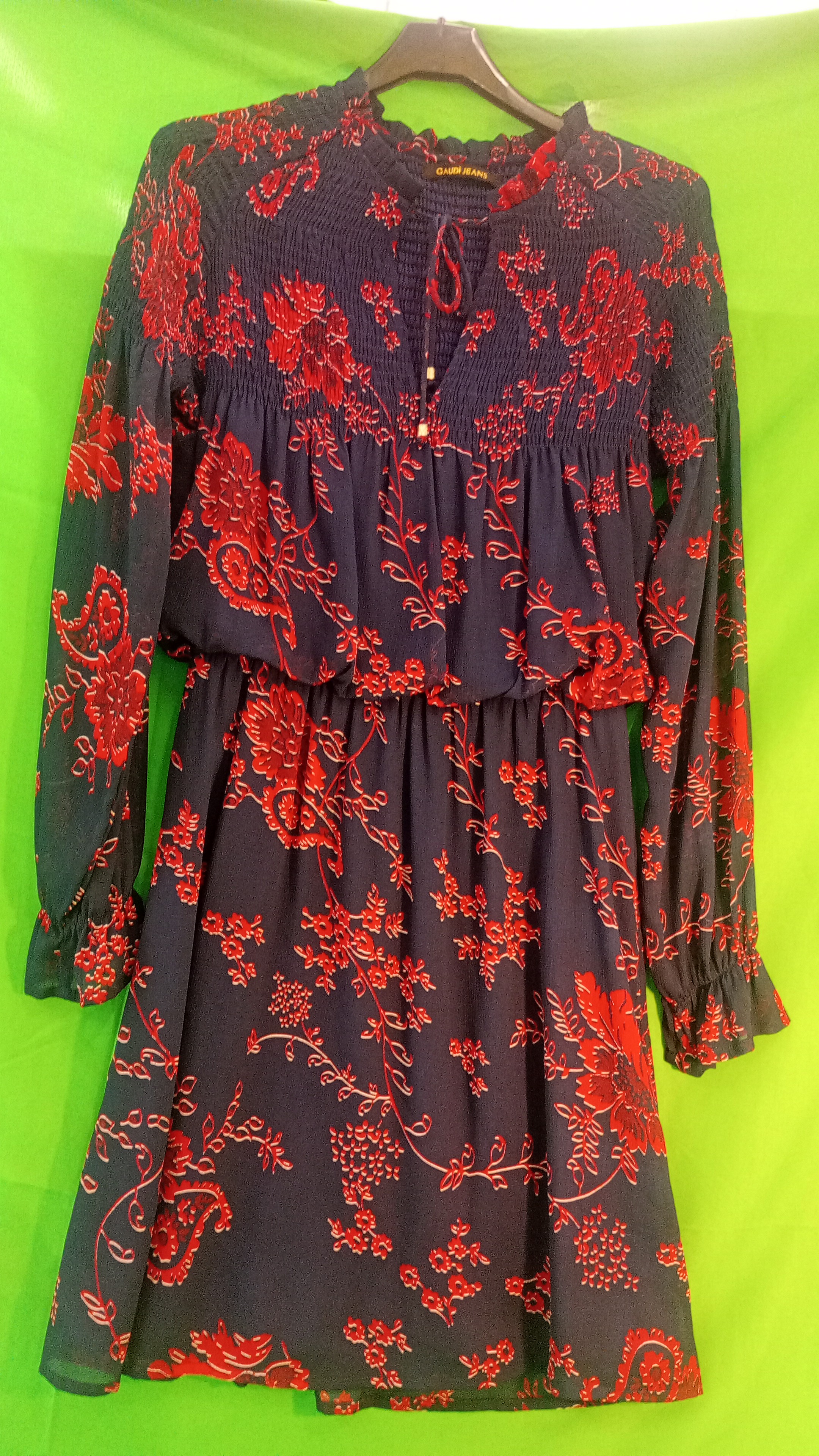 GAUDi&lsquo; vestito blu e rosso