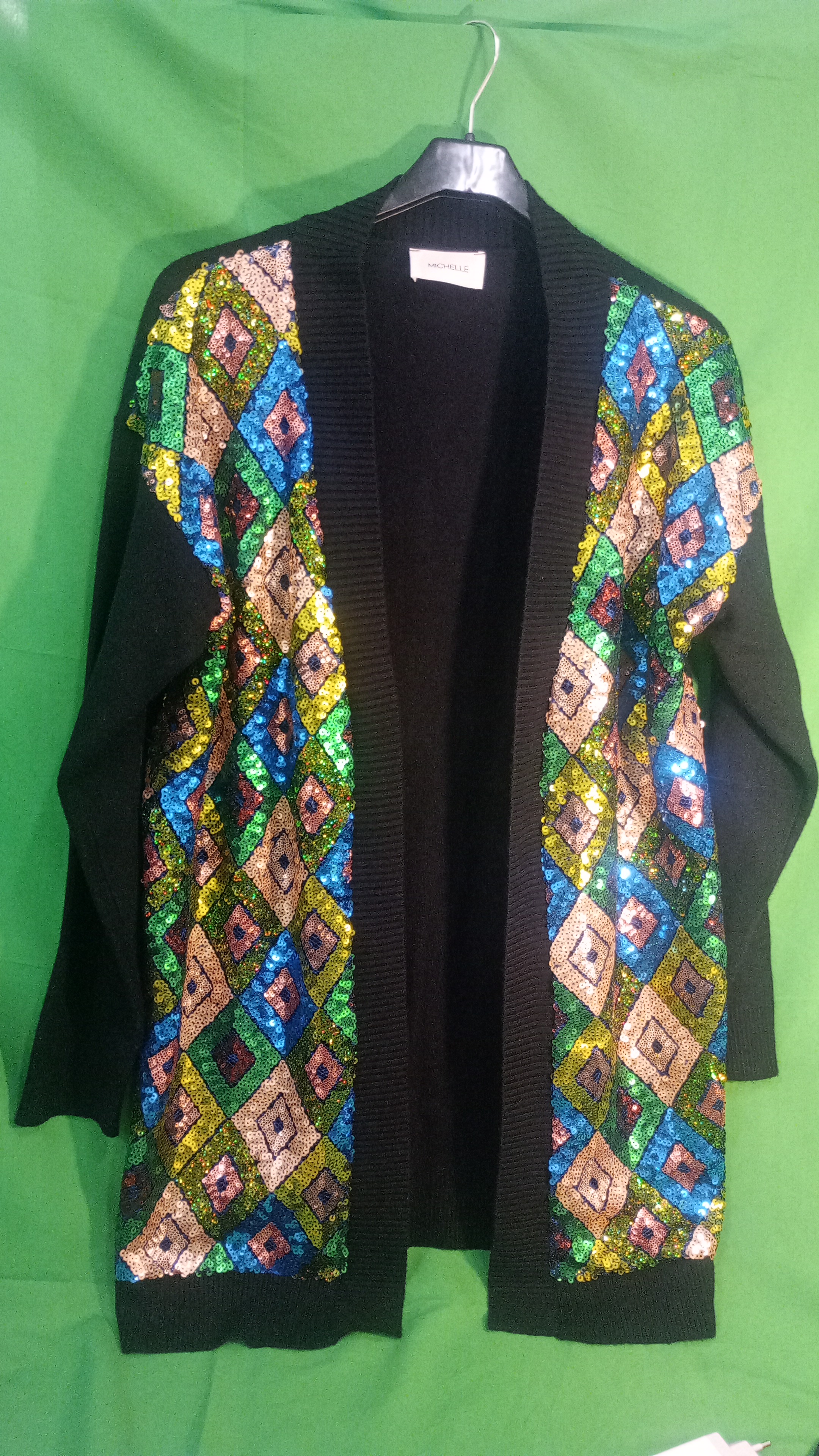 MICHELLE cardigan con paiette colorate