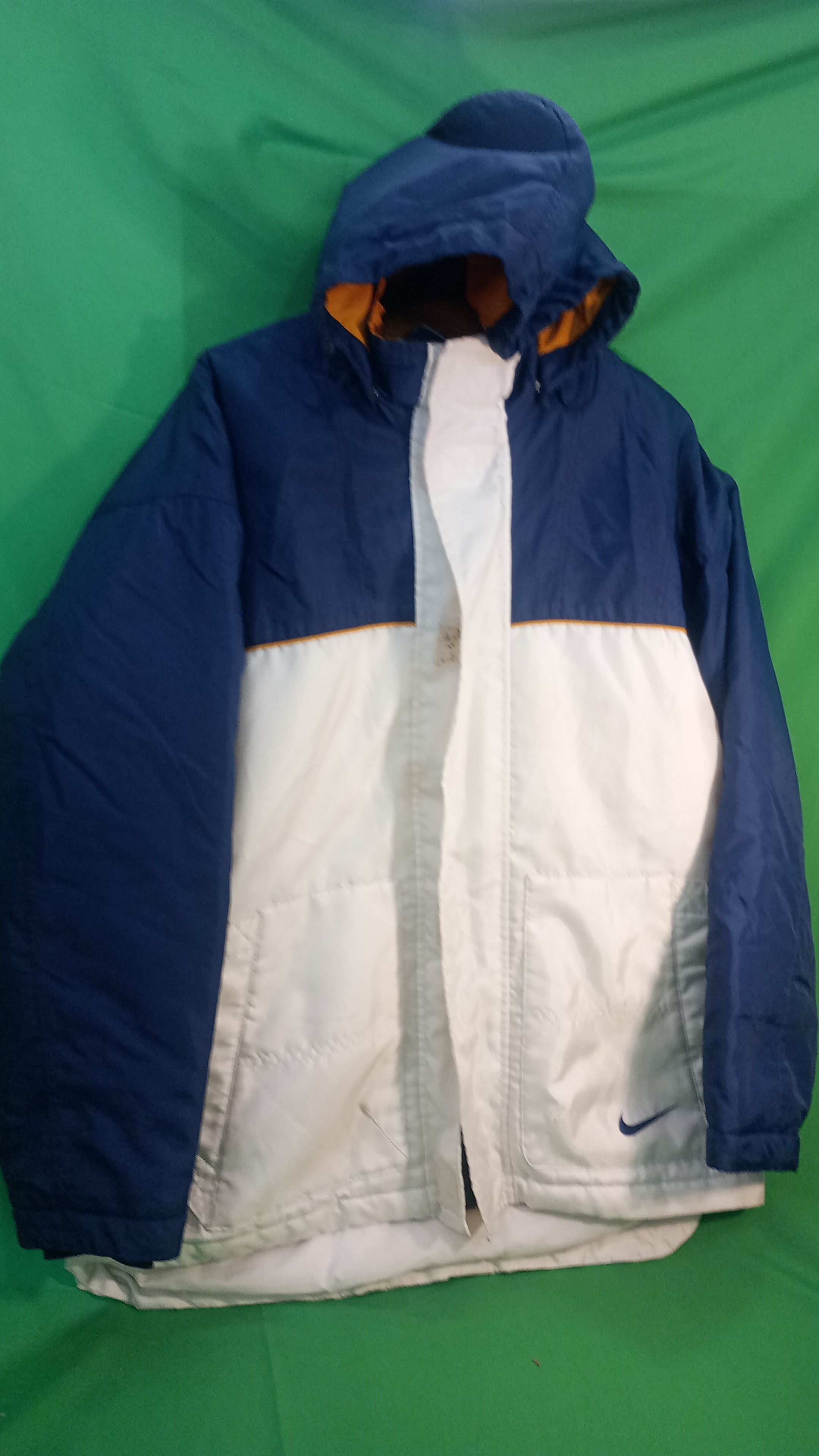 NIKE giaccone blu bianco senape