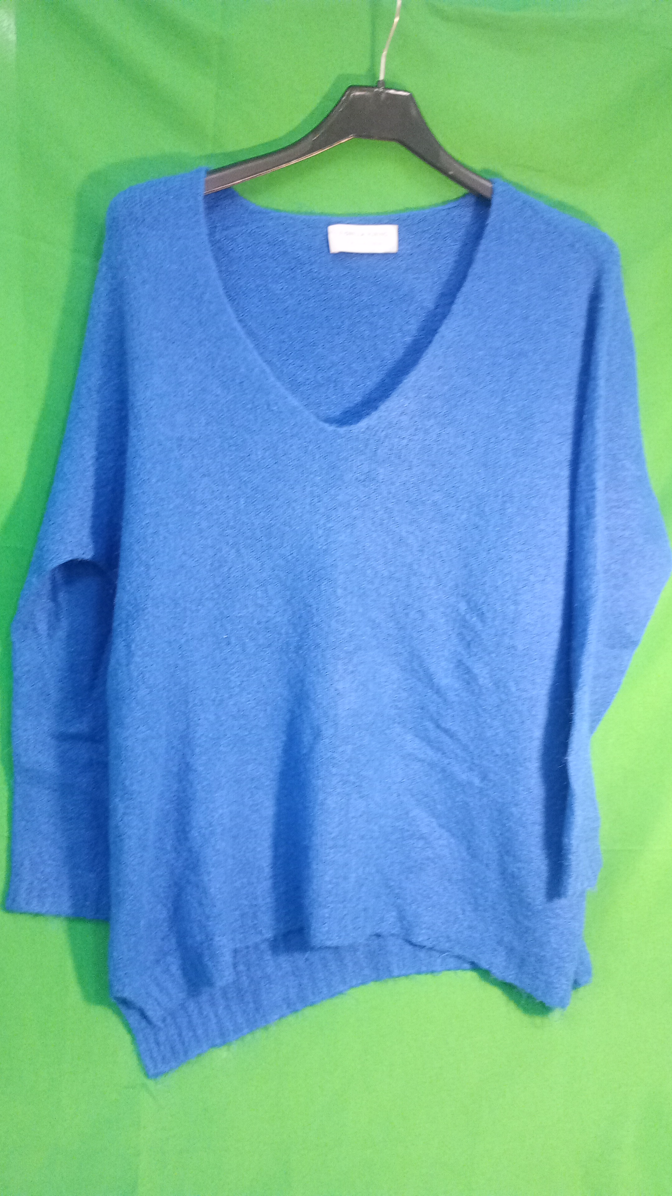 FIORELLA RUBINO maglia blu in lana