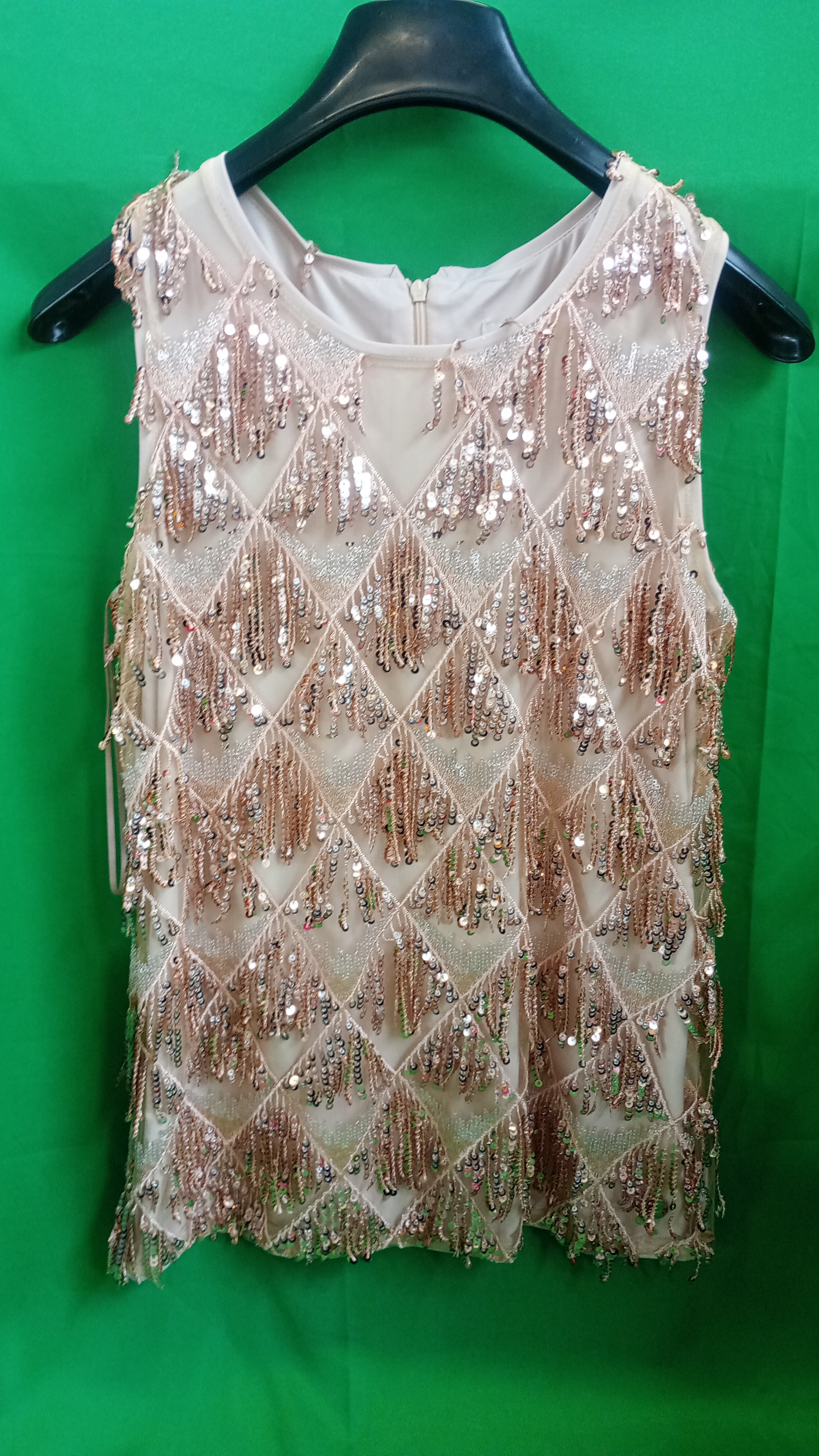 Fracomina canottiera con paillettes