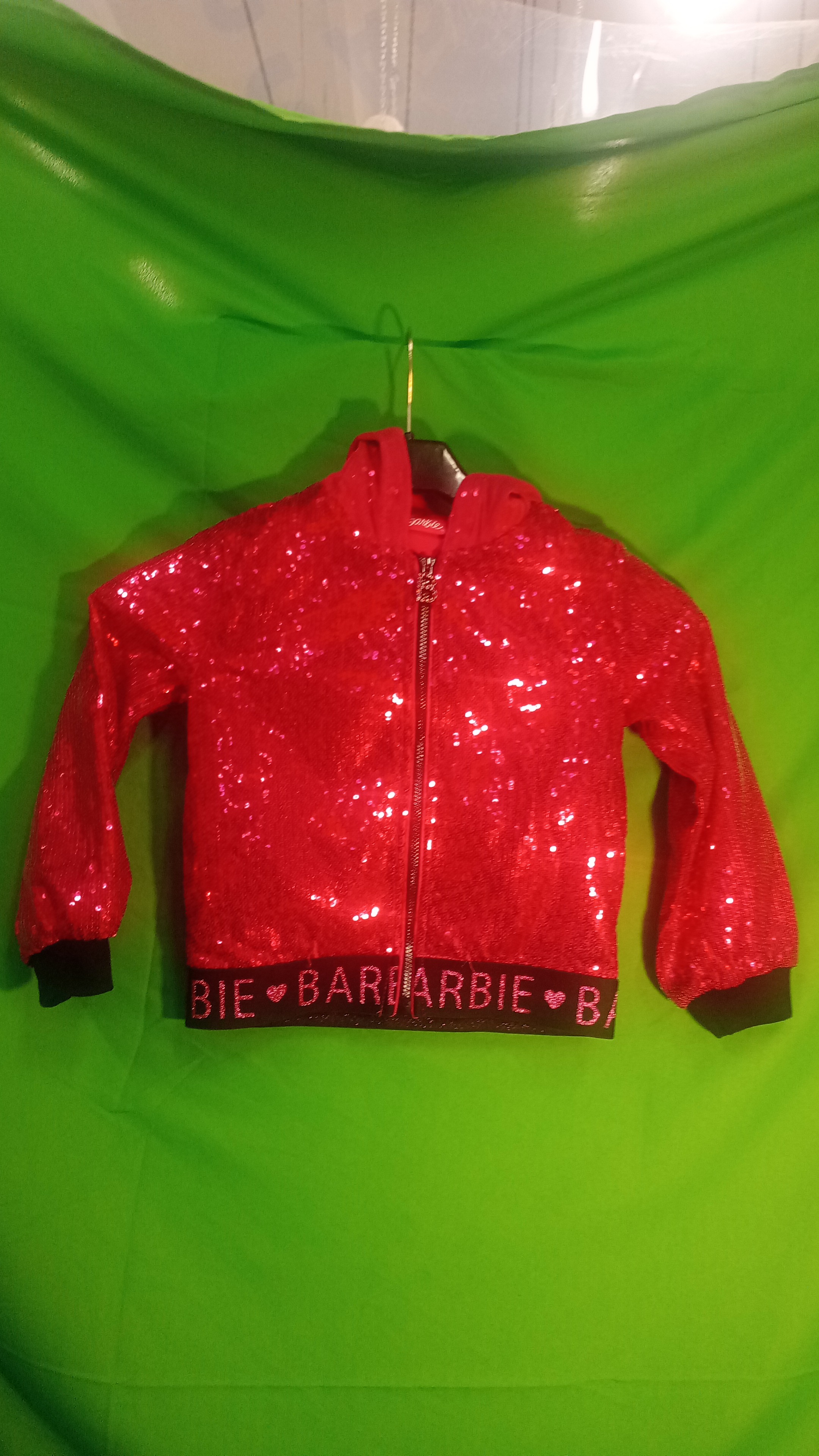 Barbie felpa fucsia payet 5-6
