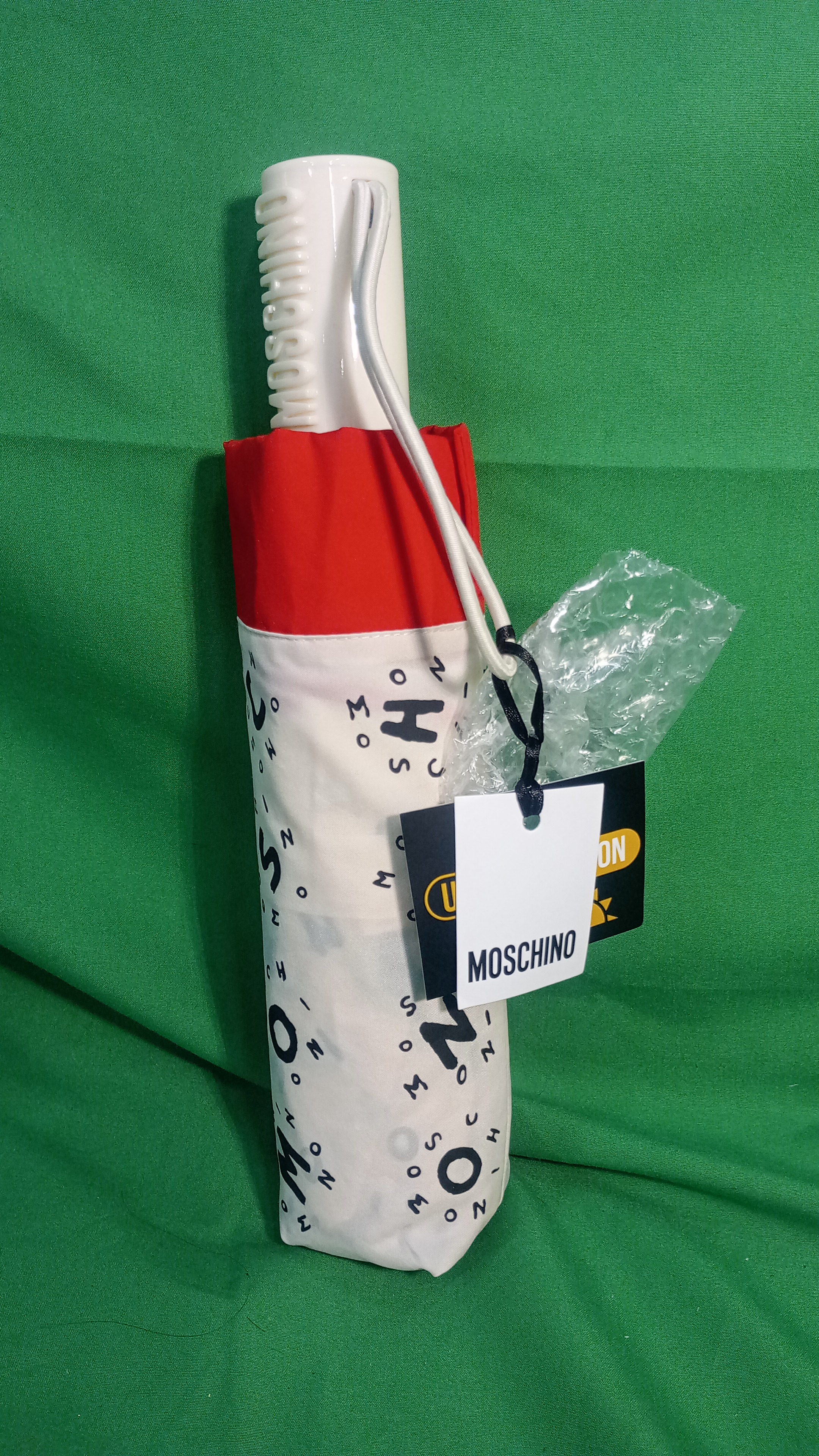 Moschino ombrello pieghevole da borsetta