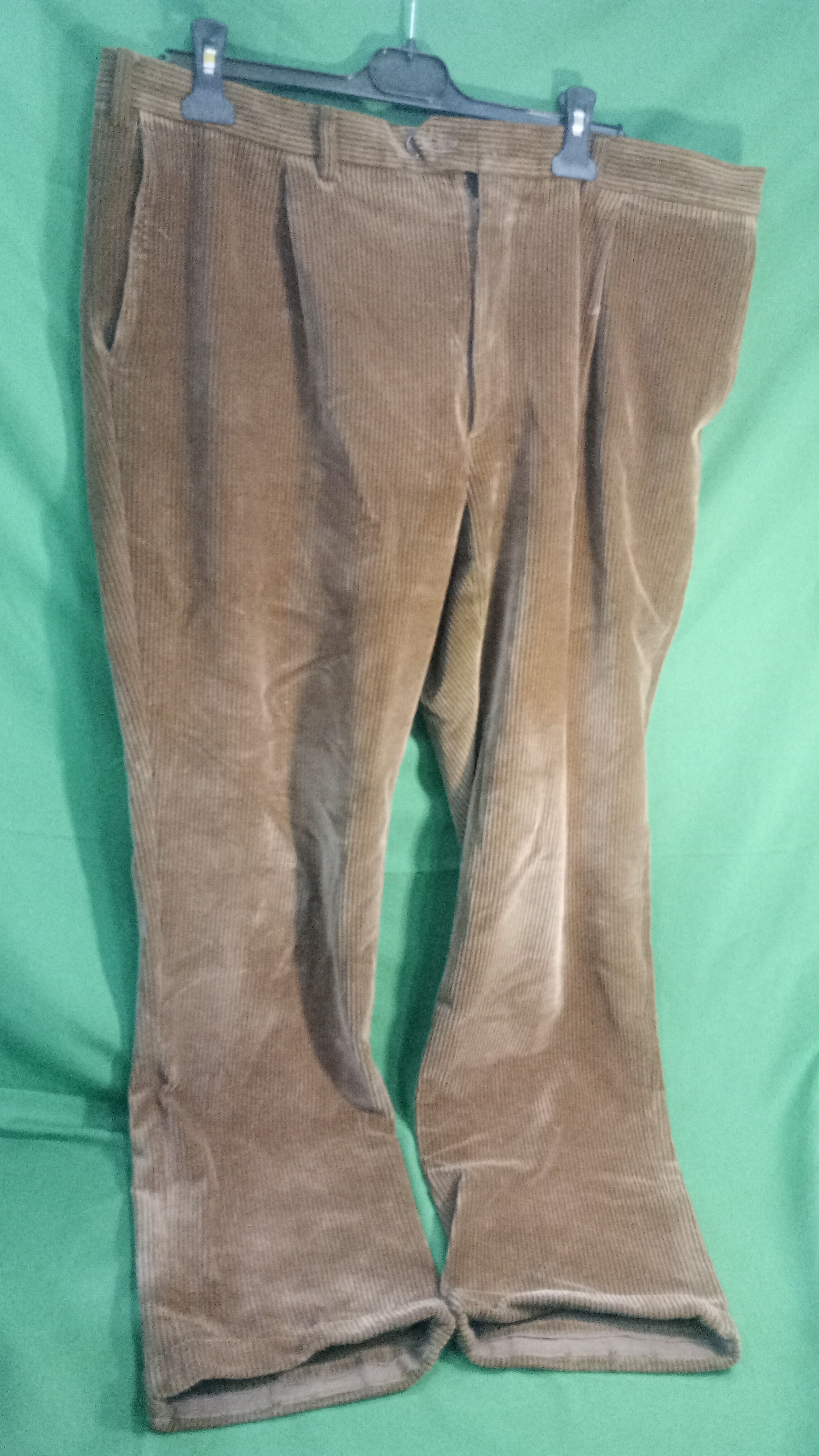 ANDRE MAURICE pant. velluto beige  tg. 54