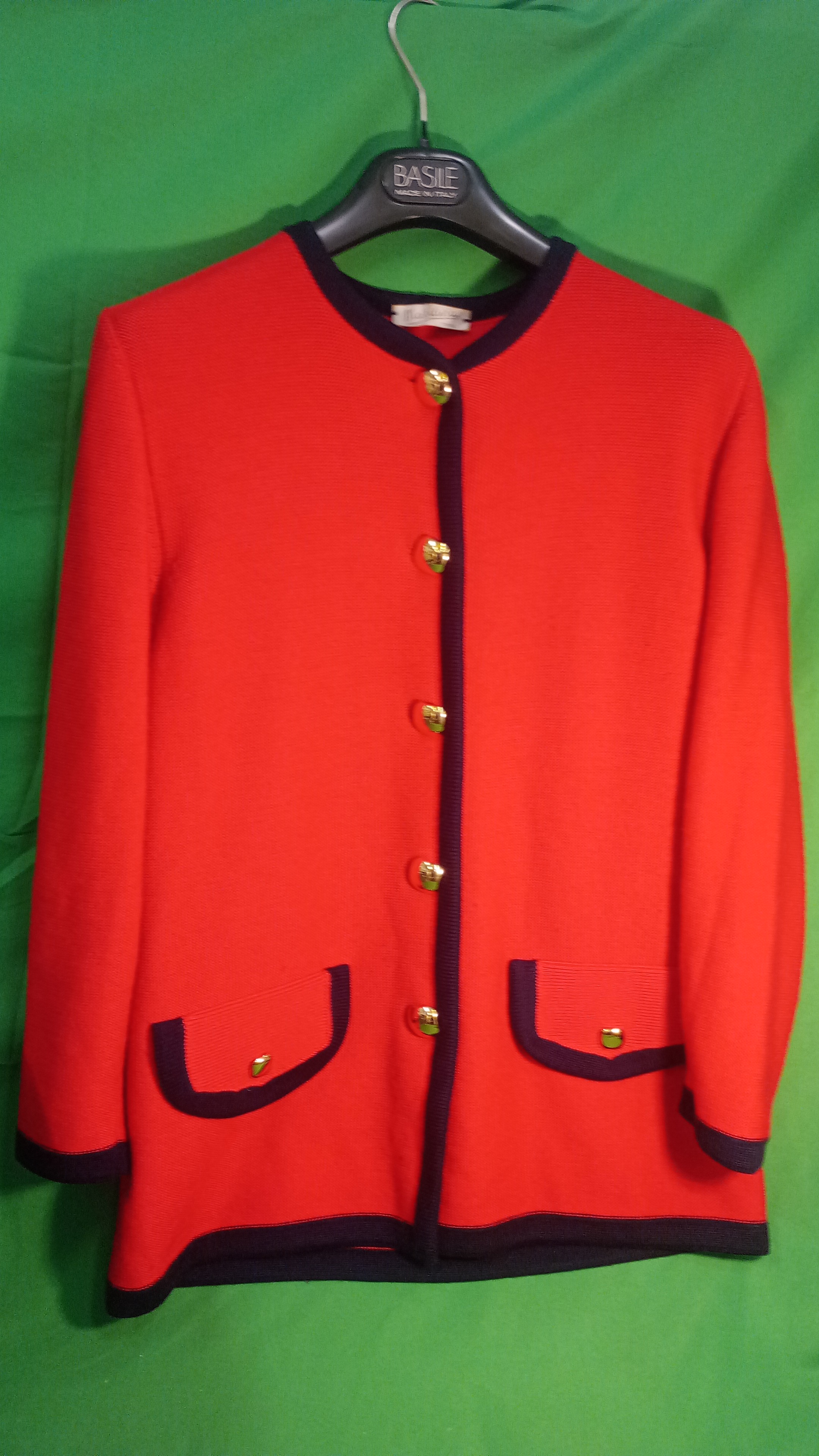 MARILIVIA cardigan rosso vintage